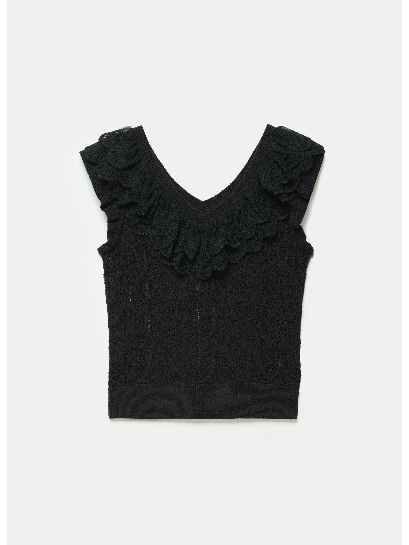 mint-velvet-black-frill-detail-knit-teedetail