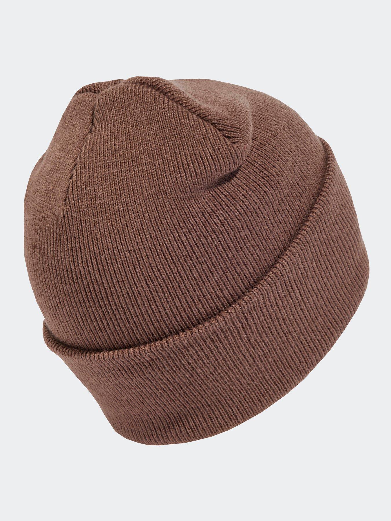 adidas-sportswear-unisex-logo-beanie-brownstillFront