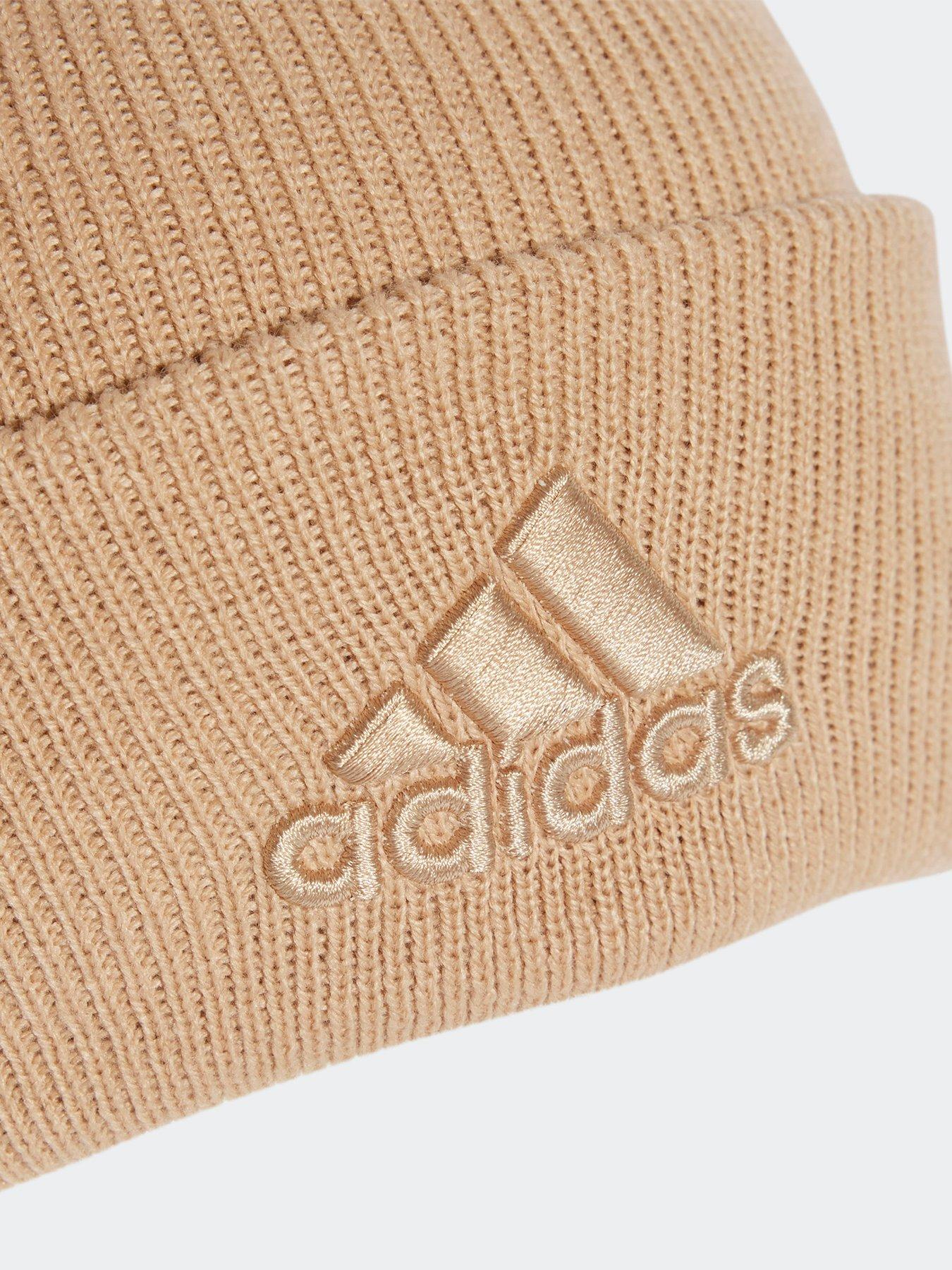 adidas-sportswear-unisex-logo-beanie-beigeback