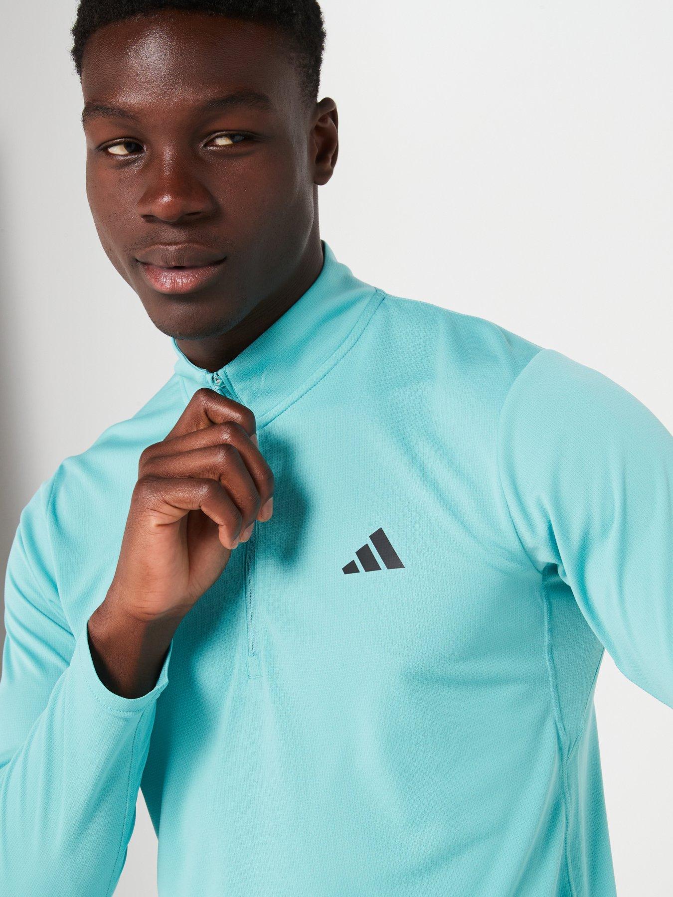 adidas-mens-train-essentials-14-zip-top-greendetail