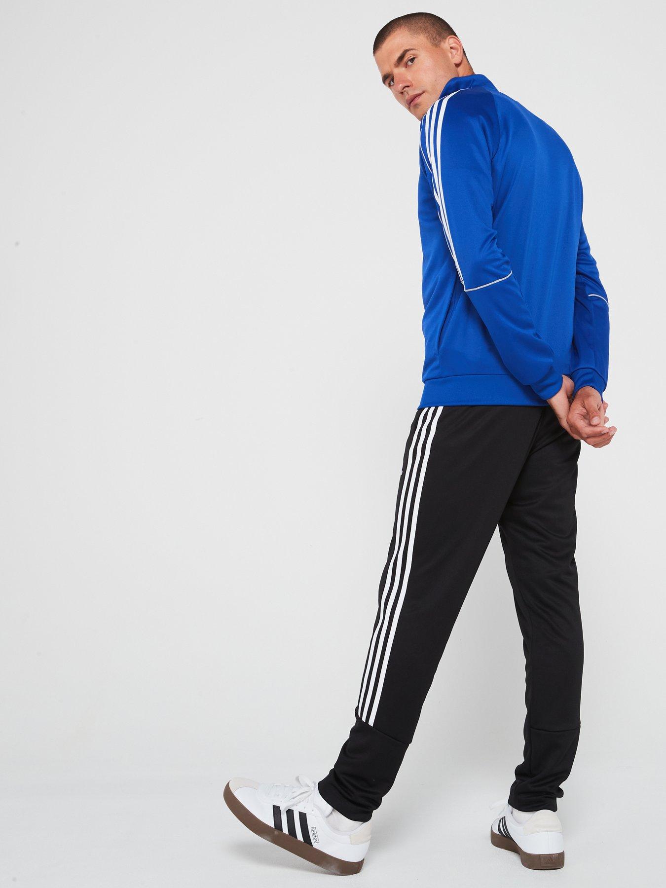 adidas-sportswear-mens-3-stripe-double-knit-tracksuit-bluestillFront