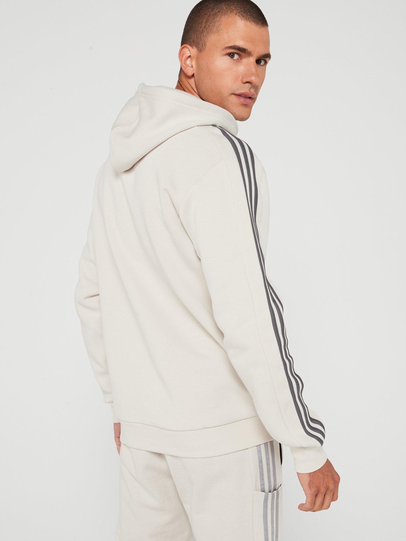 adidas-sportswear-mens-3-stripe-fleece-hoodie-light-greystillFront