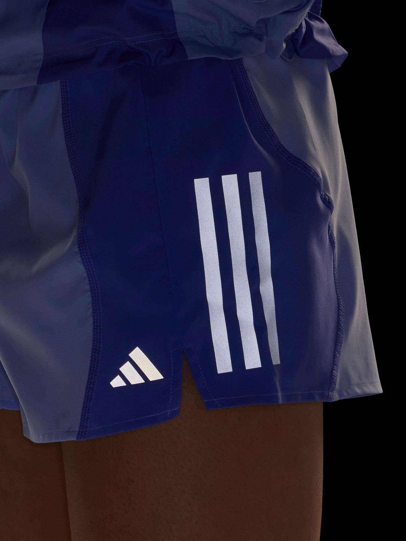 adidas-womens-running-own-the-run-colour-block-4inch-shorts-bluedetail