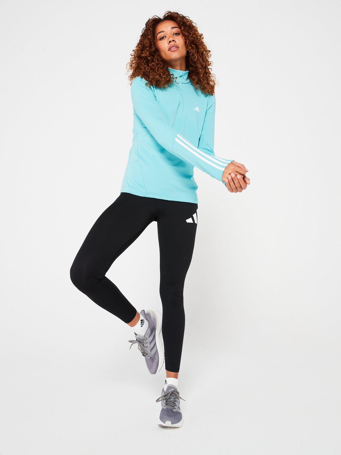 adidas-womens-training-hyperglam-14-zip-top-greenback