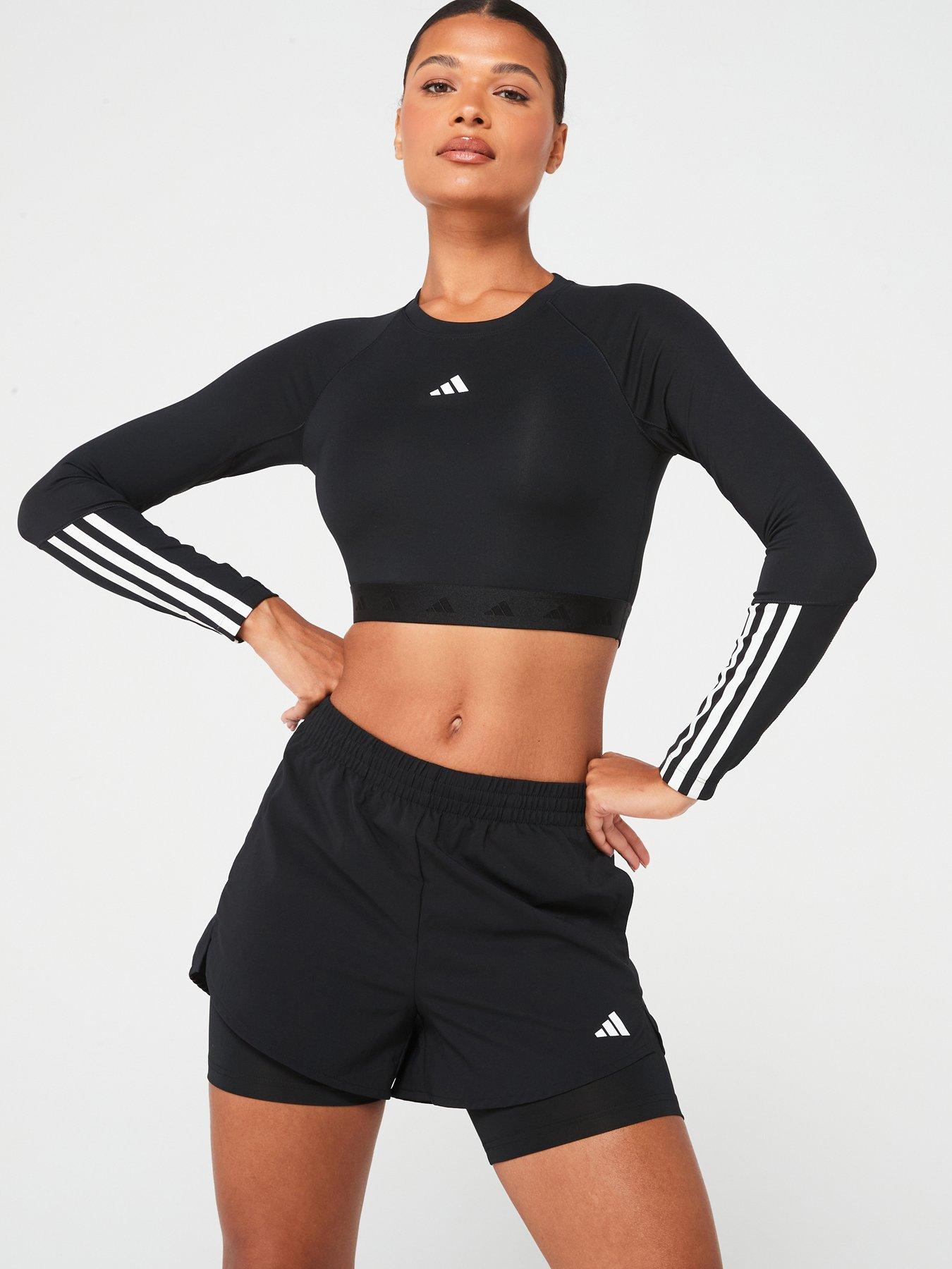 adidas-womens-training-hyperglam-crop-long-sleep-top-blackwhitefront