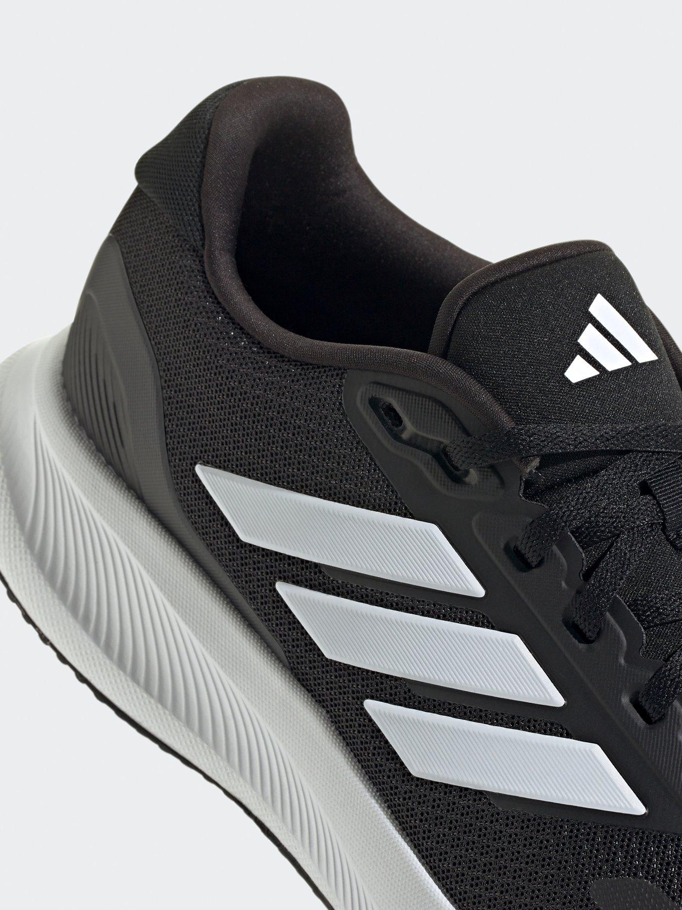 Image 7 of 7 of adidas Men's Running Runfalcon 5 Trainers - Black/White
