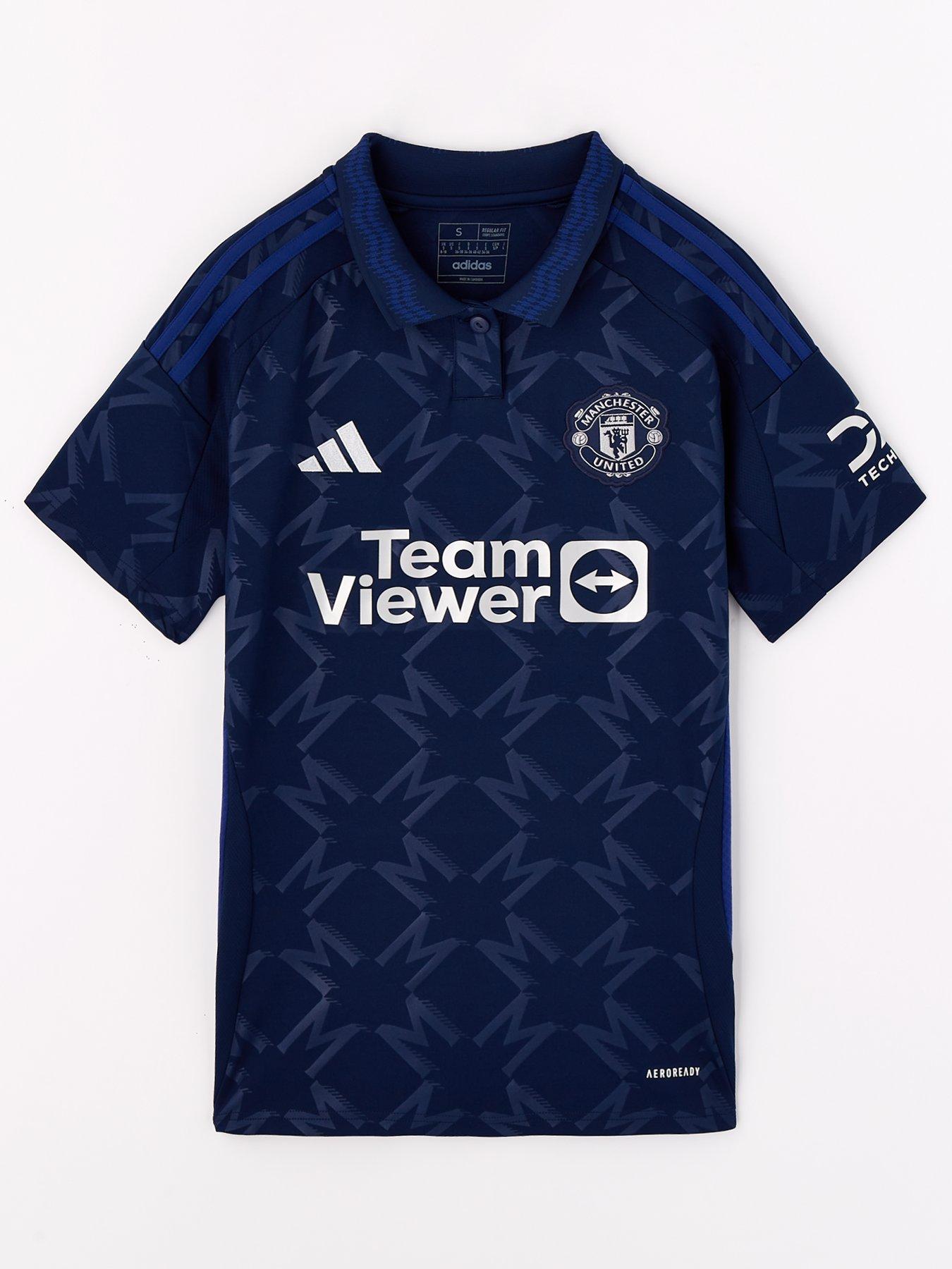 adidas Manchester United Womens 24/25 Away Stadium Replica Shirt -navy