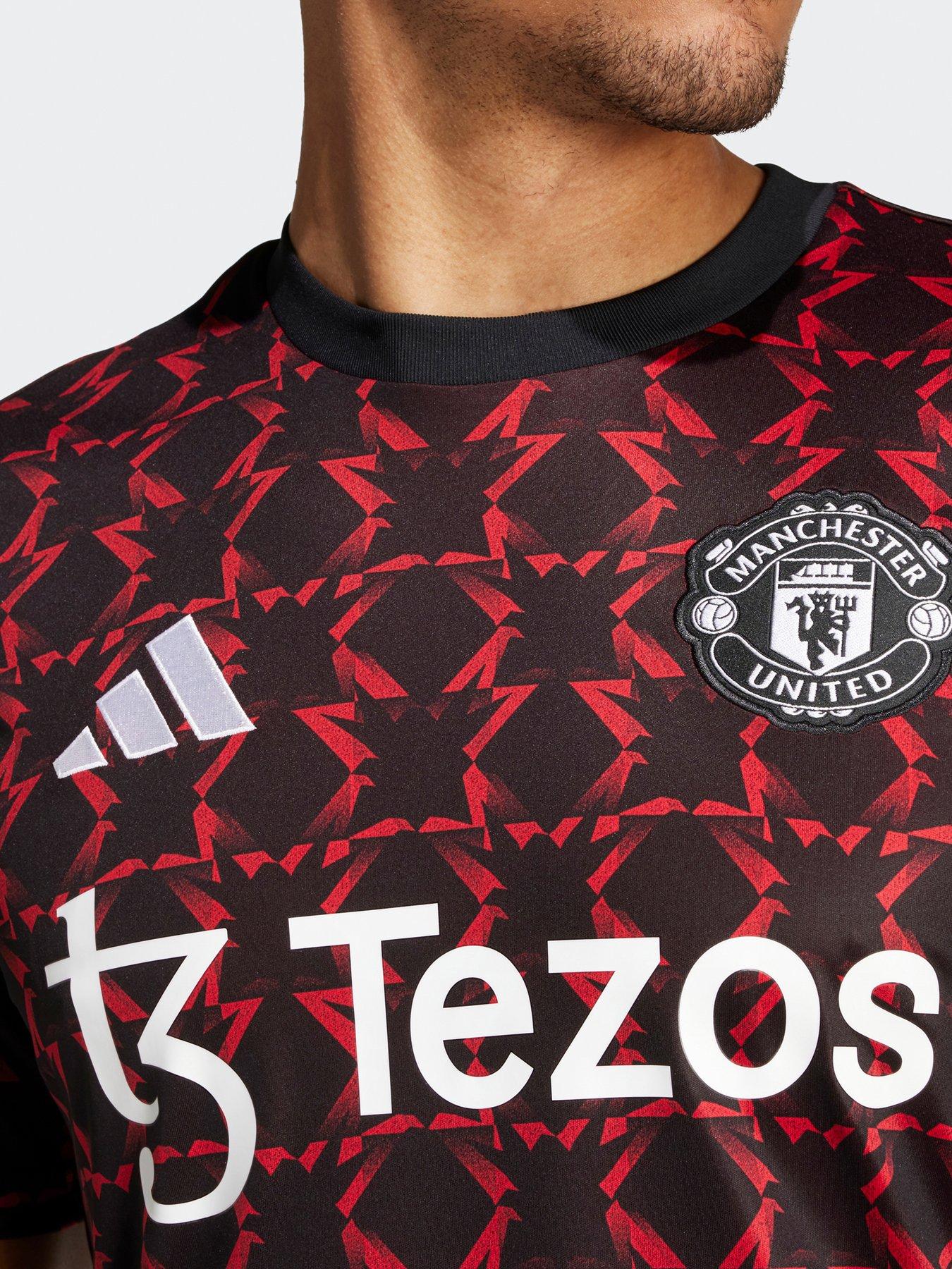 adidas Manchester United 24/25 Mens Pre Match Jersey Red Very