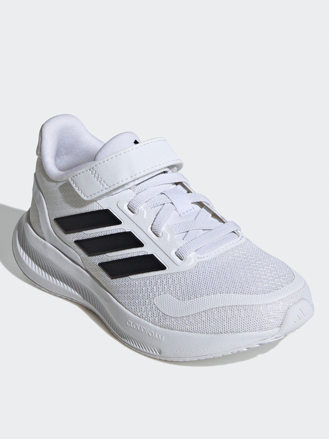 adidas-unisex-kids-running-runfalcon-5-trainers-whiteblackstillFront