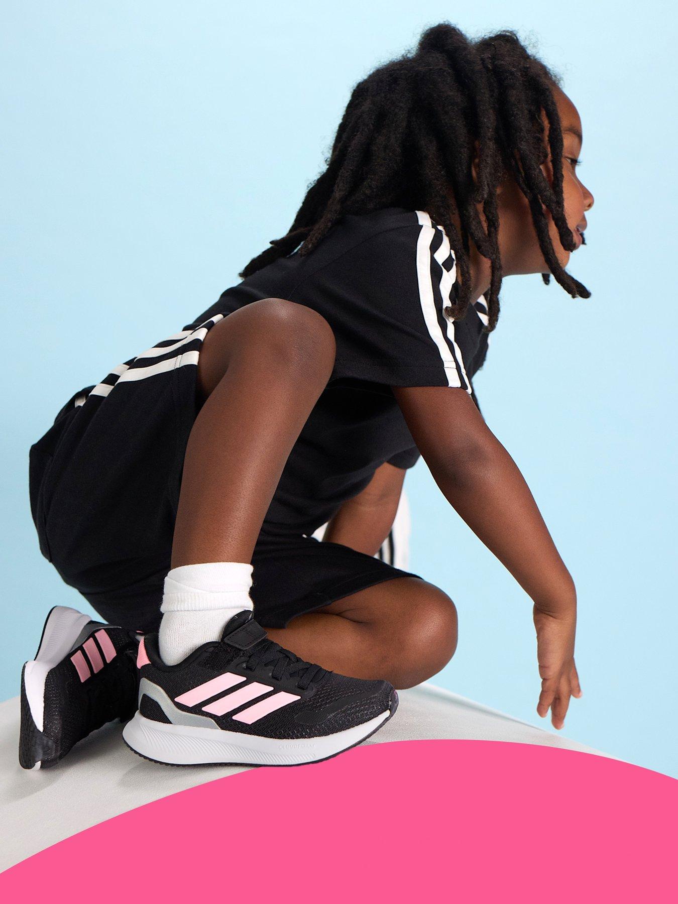 Image 1 of 7 of adidas Girls Kids Running Runfalcon 5 Trainers - Black