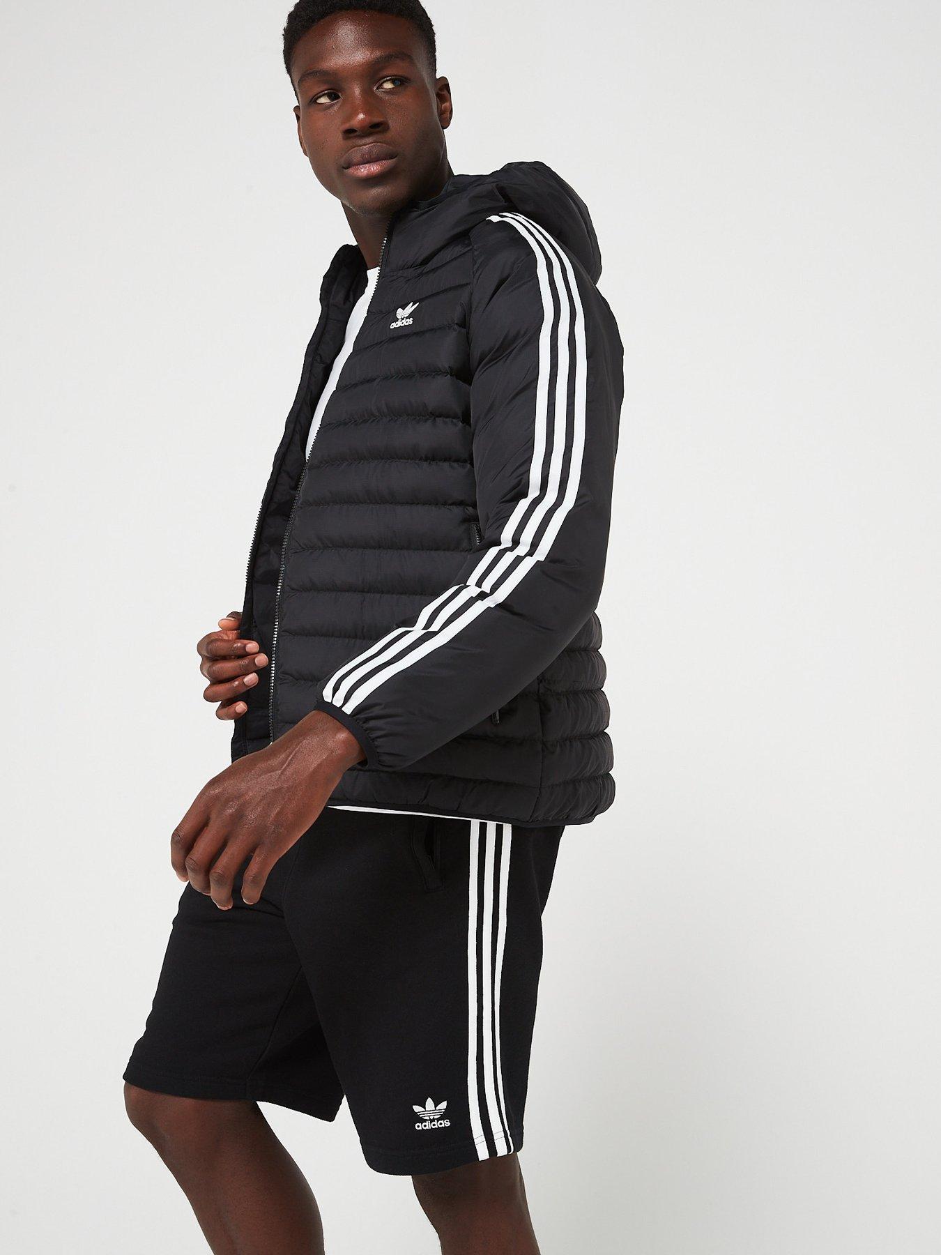 adidas-originals-mens-padded-hooded-jacket-blackwhtiedetail