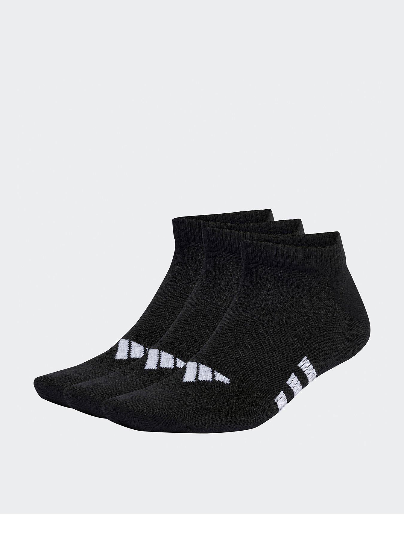 Image of adidas Unisex Adult Training Light Low 3pk Socks - Black
