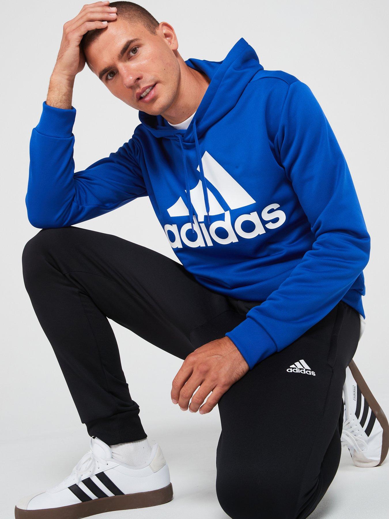 adidas-sportswear-mens-french-terry-hooded-tracksuit-blueoutfit