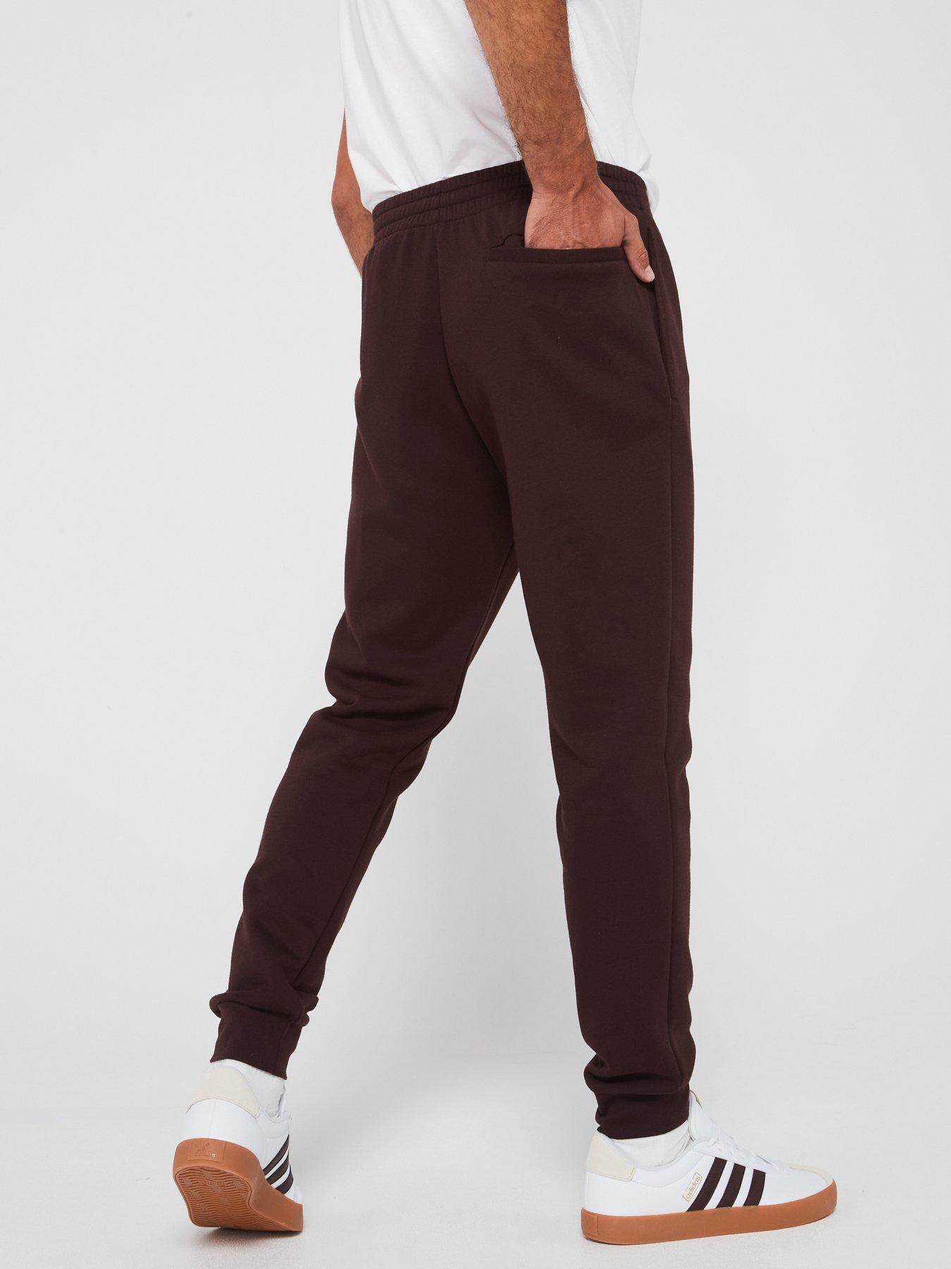 adidas-sportswear-mens-feelcozy-pant-brownstillFront