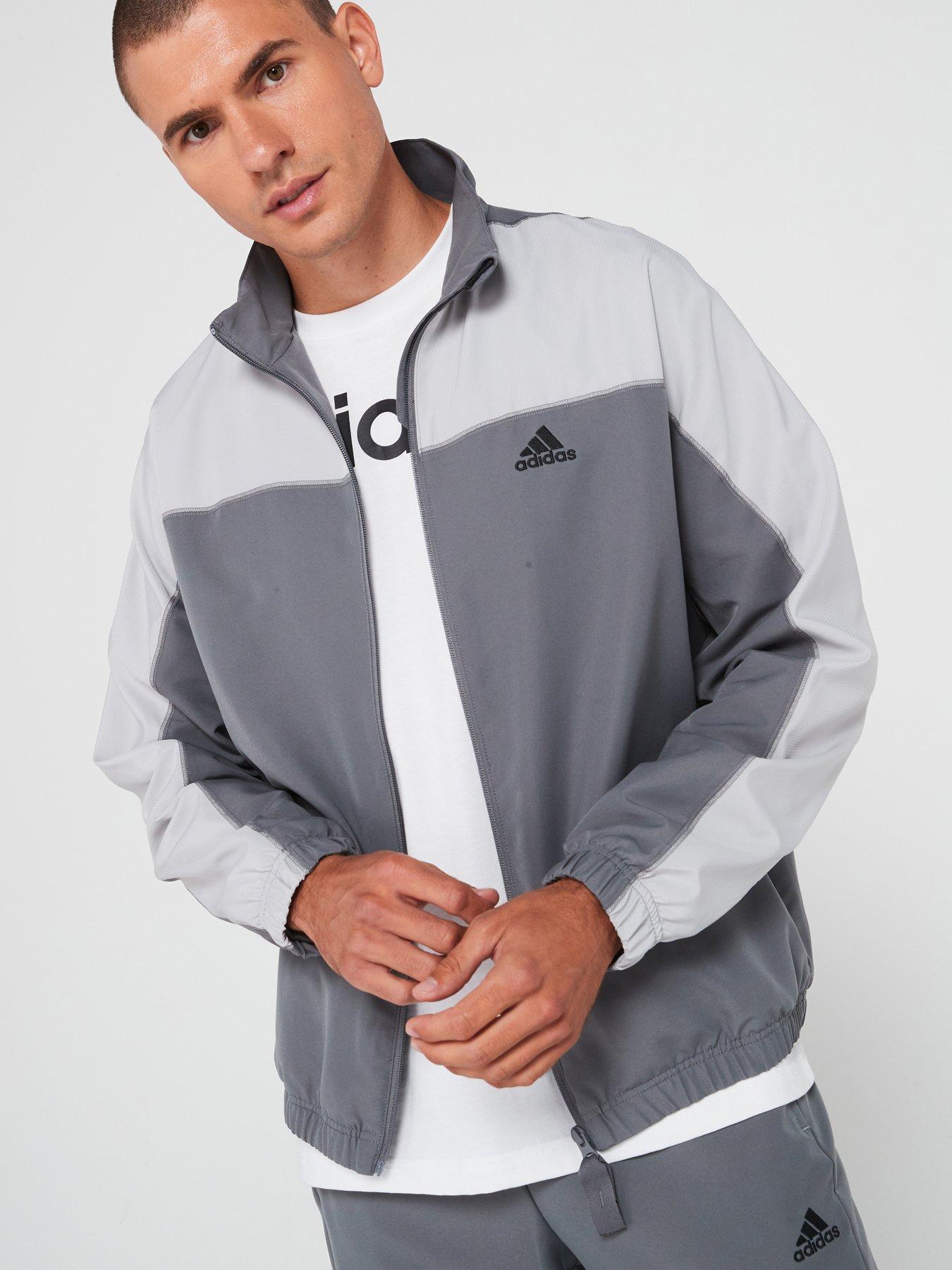 Adidas tracksuit fleece mens hotsell