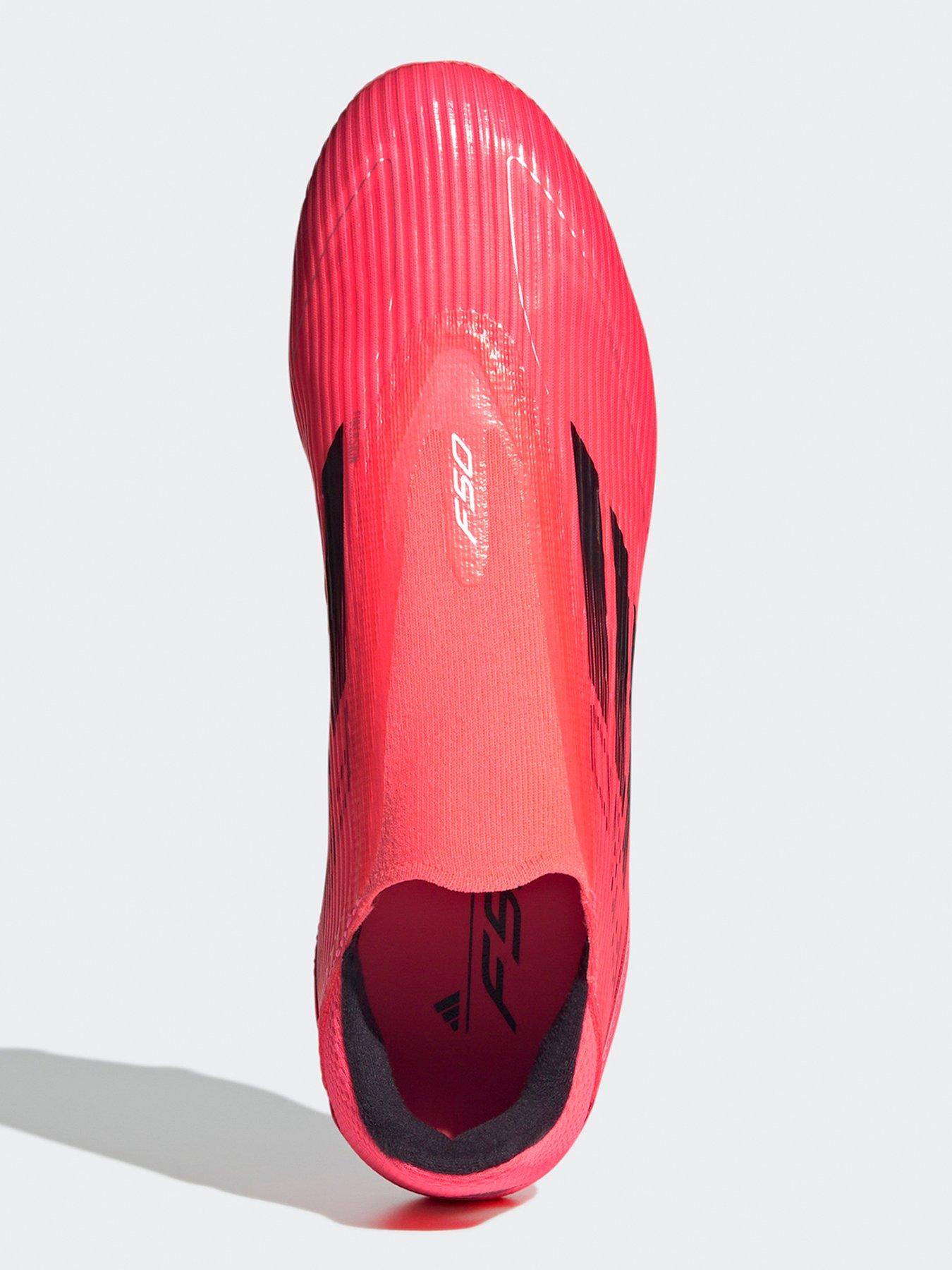 Image 4 of 6 of adidas Mens F50 League Laceless Firm Ground Football Boot - Red