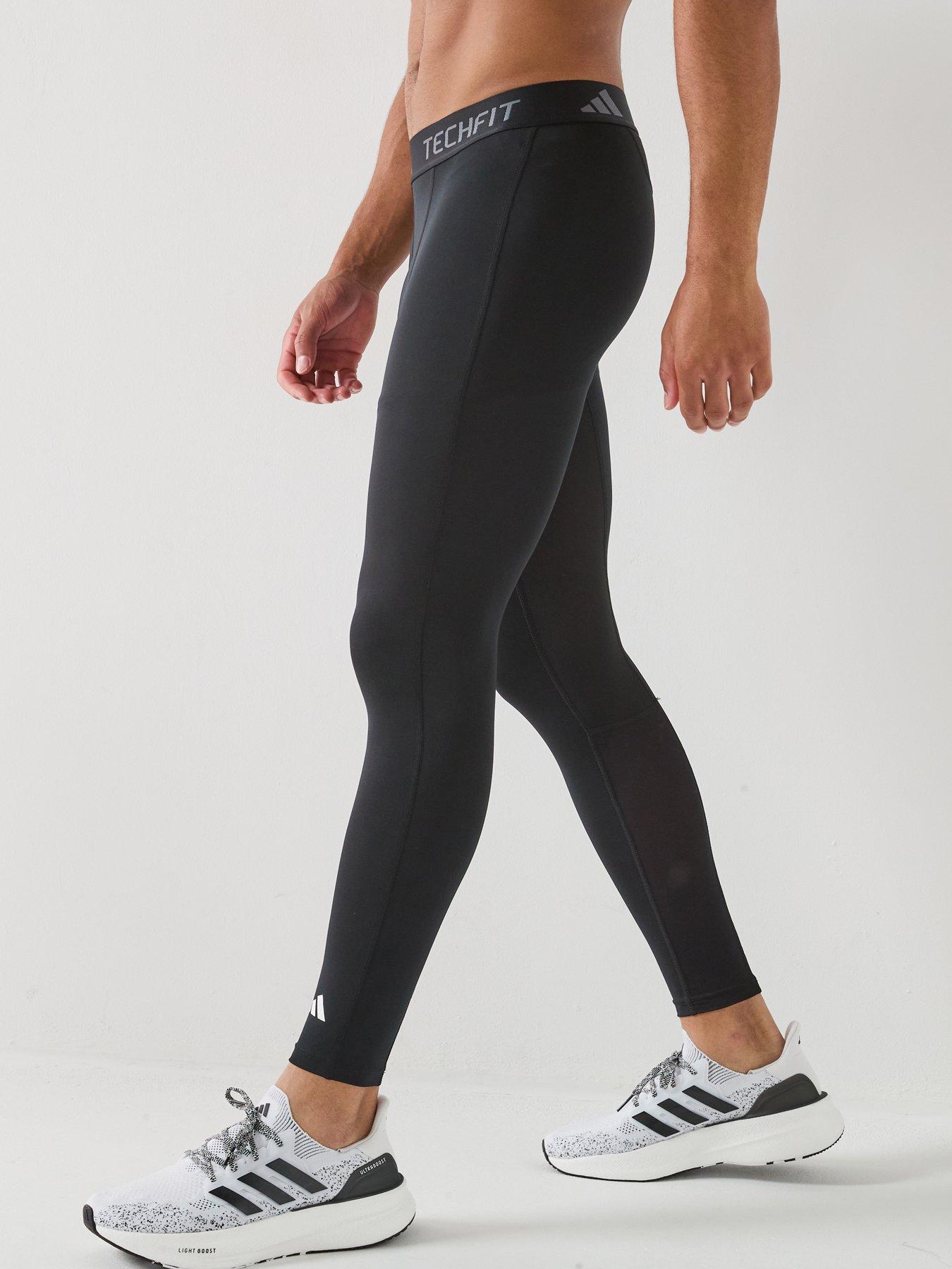 adidas Mens Training Tech Fit Base Tight - Black