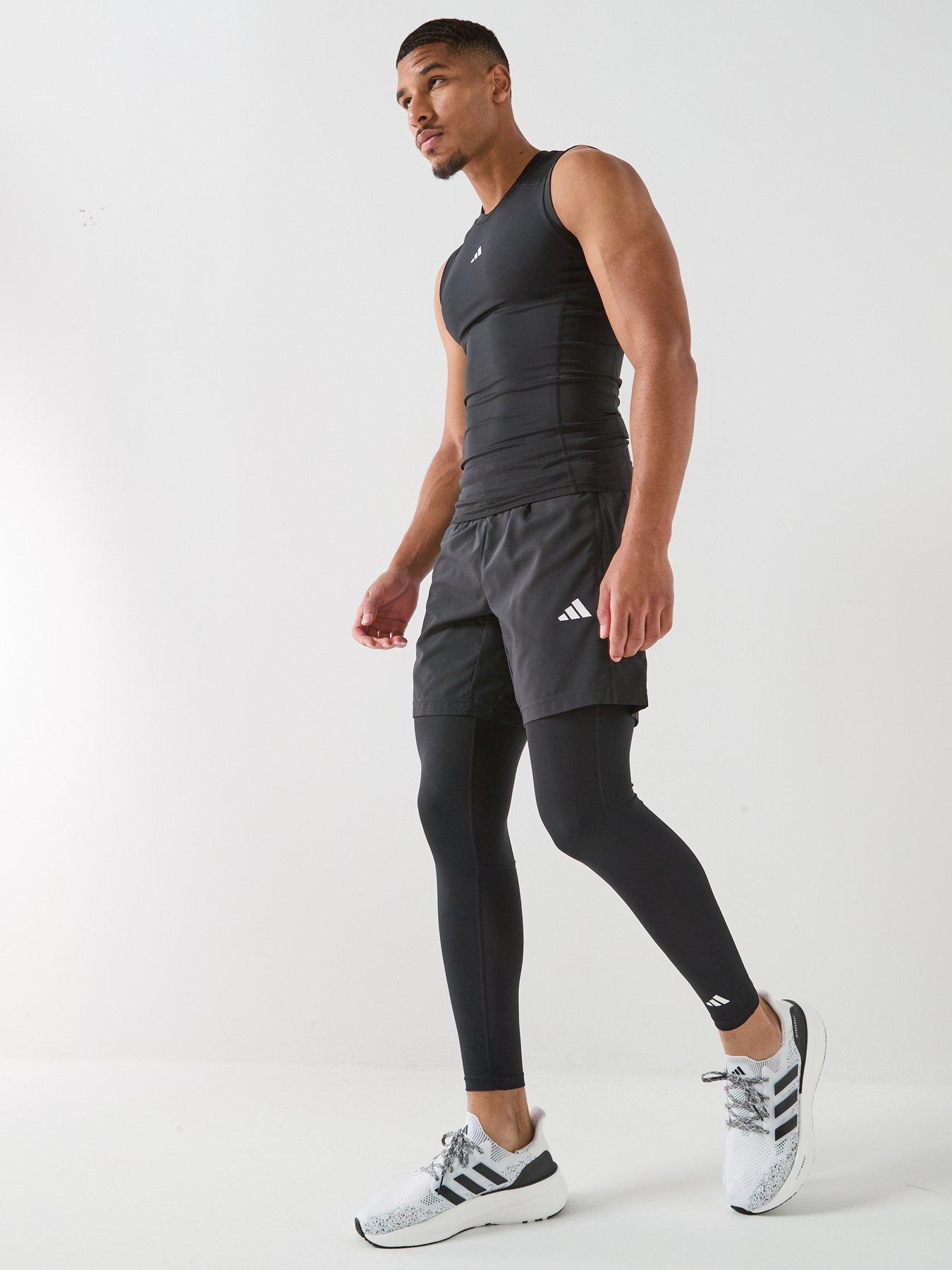 Image 3 of 6 of adidas Mens Training Tech Fit Base Tight - Black