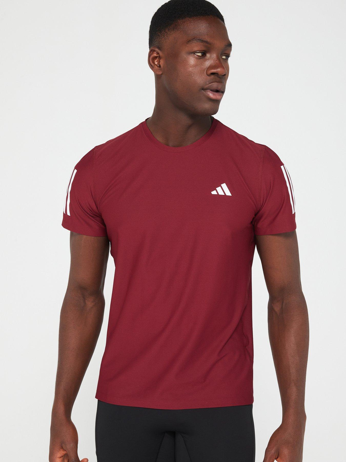 adidas-mens-running-own-the-run-t-shirt-burgundyfront