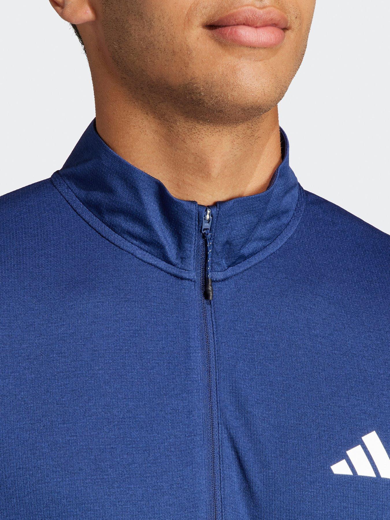 adidas-mens-train-essentials-14-zip-top-navyoutfit