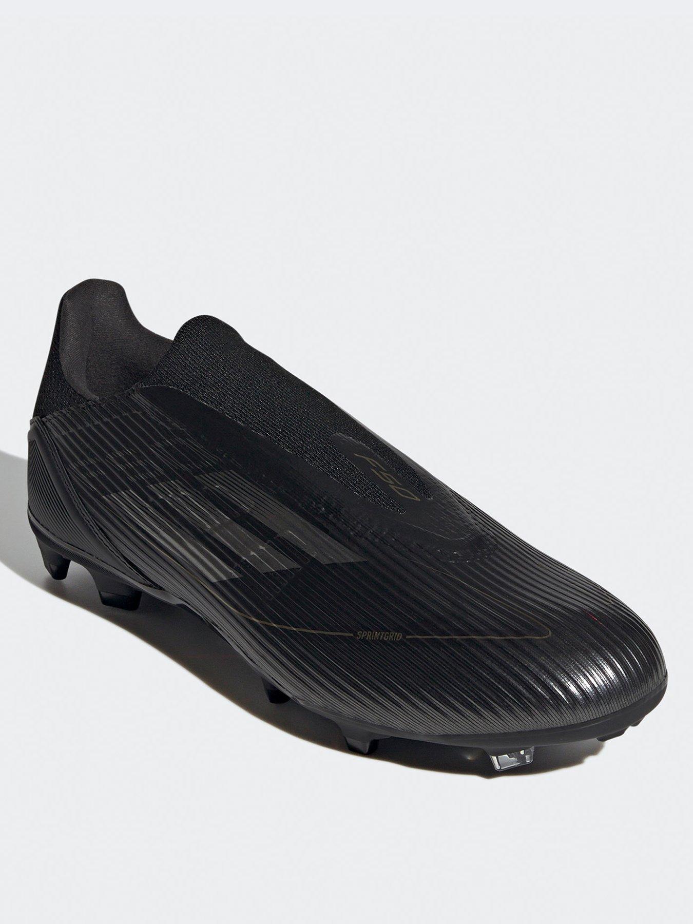 adidas-mens-f50-league-laceless-firm-ground-football-boot--blackgoldstillFront