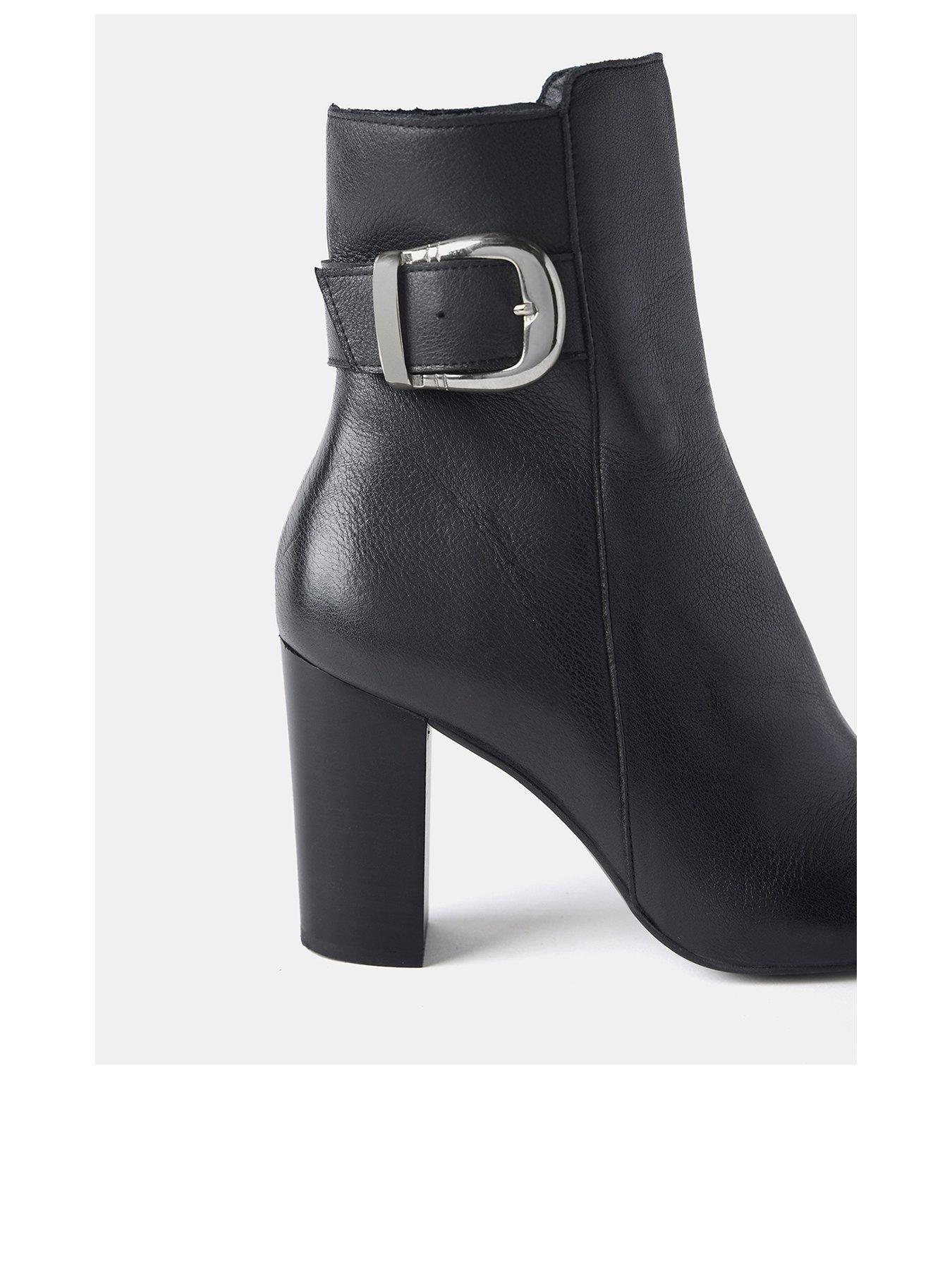 mint-velvet-fifi-black-leather-buckle-bootback