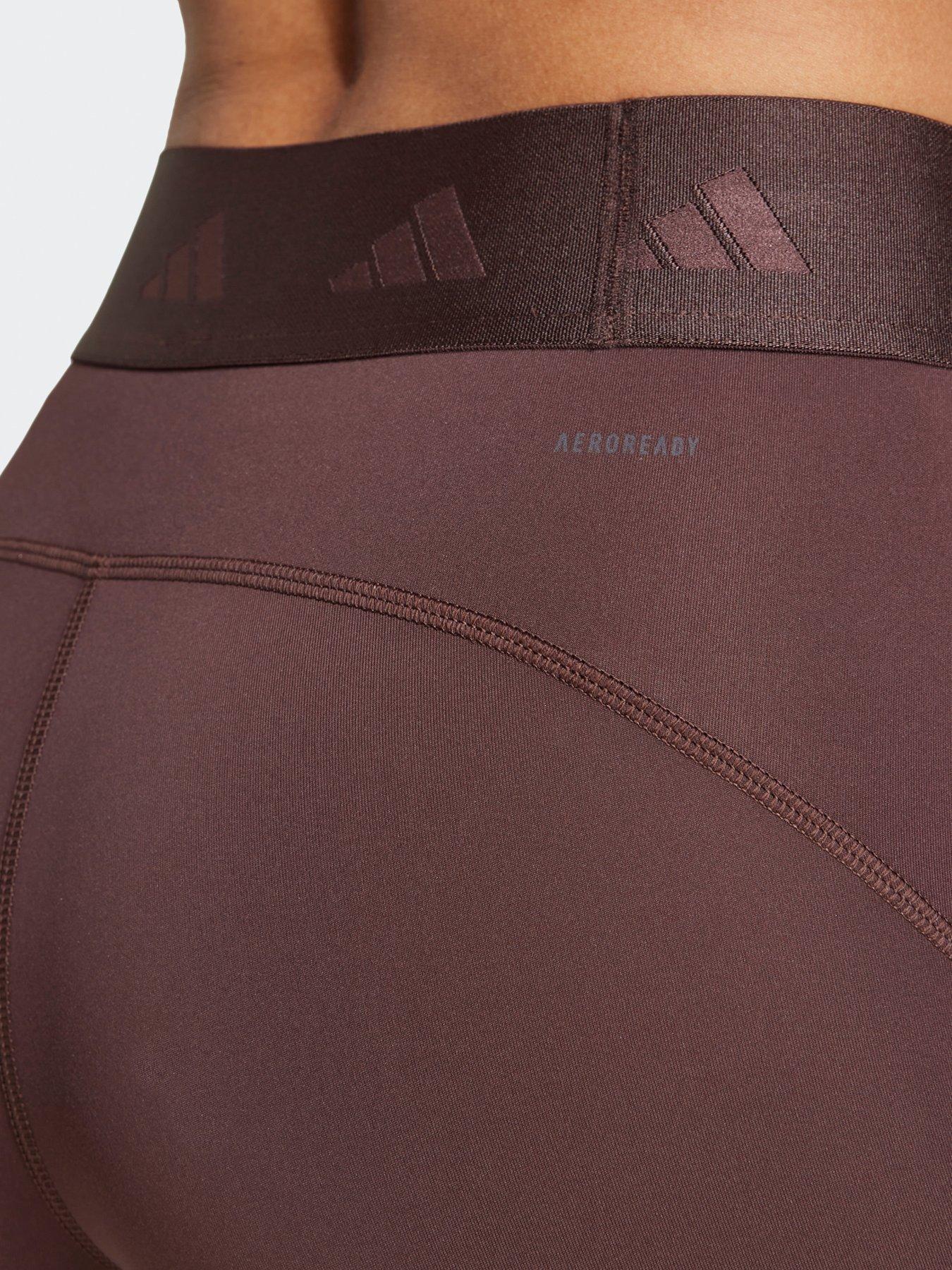 adidas-womens-training-hyperglam-tights-brownoutfit