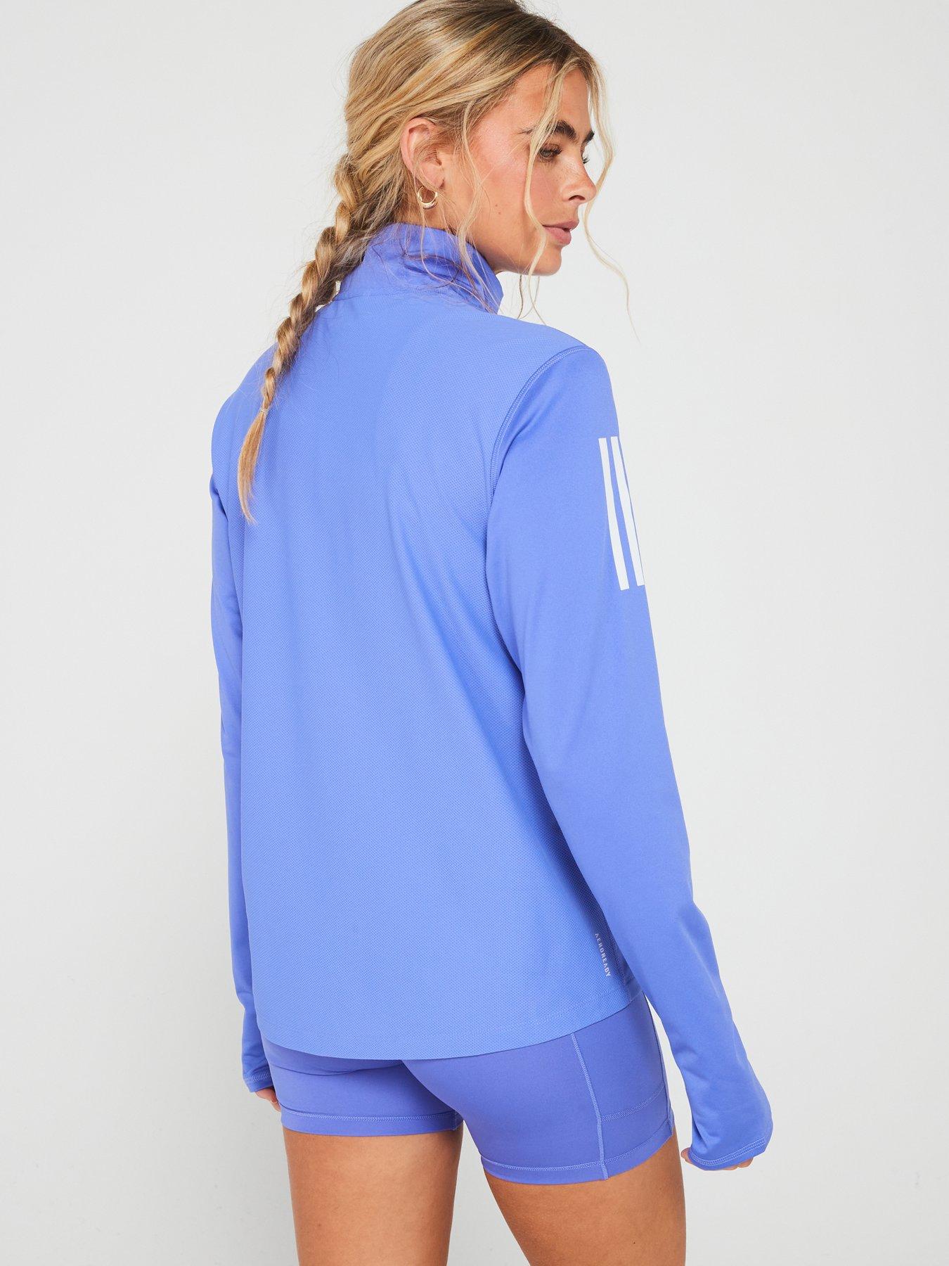 adidas-womens-running-own-the-run-12-zip-bluestillFront