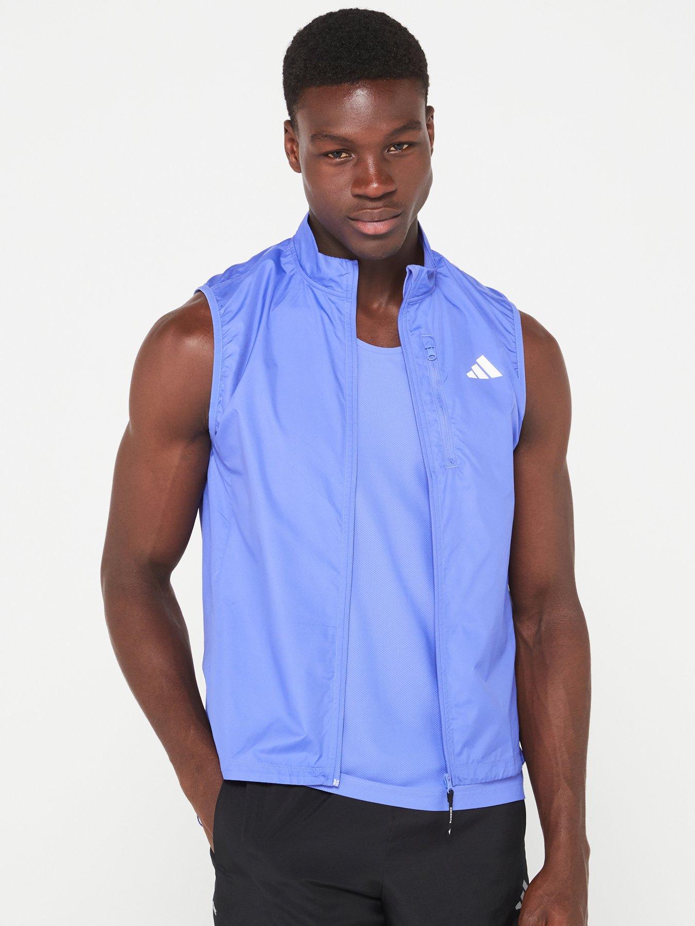 Image 1 of 6 of adidas Mens Running Own The Run Vest - Blue