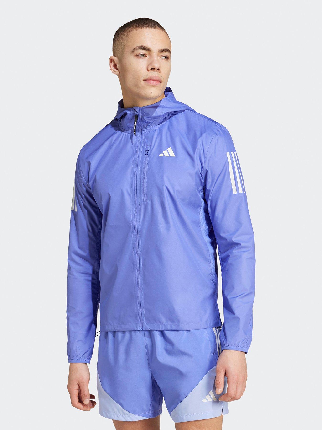 Mens Running Own The Run Jacket Blue