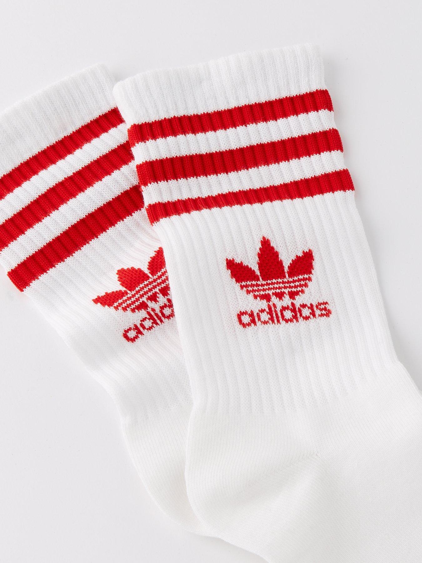 adidas-originals-unisex-3-stripe-crew-sock-3-pack-whiteredoutfit