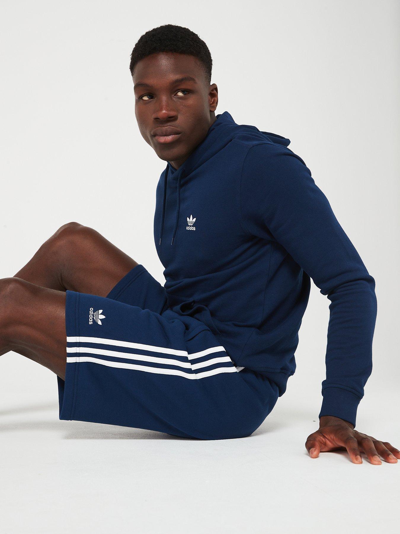 adidas-originals-mens-3-stripes-short-navyoutfit