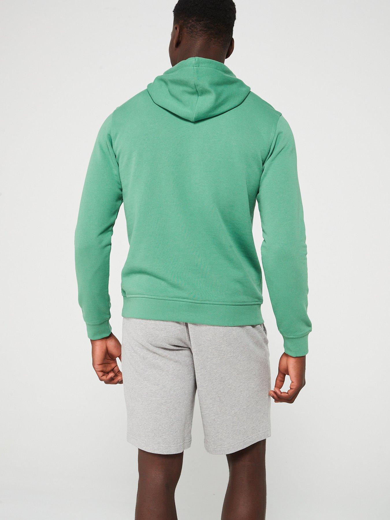 adidas-originals-mens-essentials-hoodie-greenstillFront