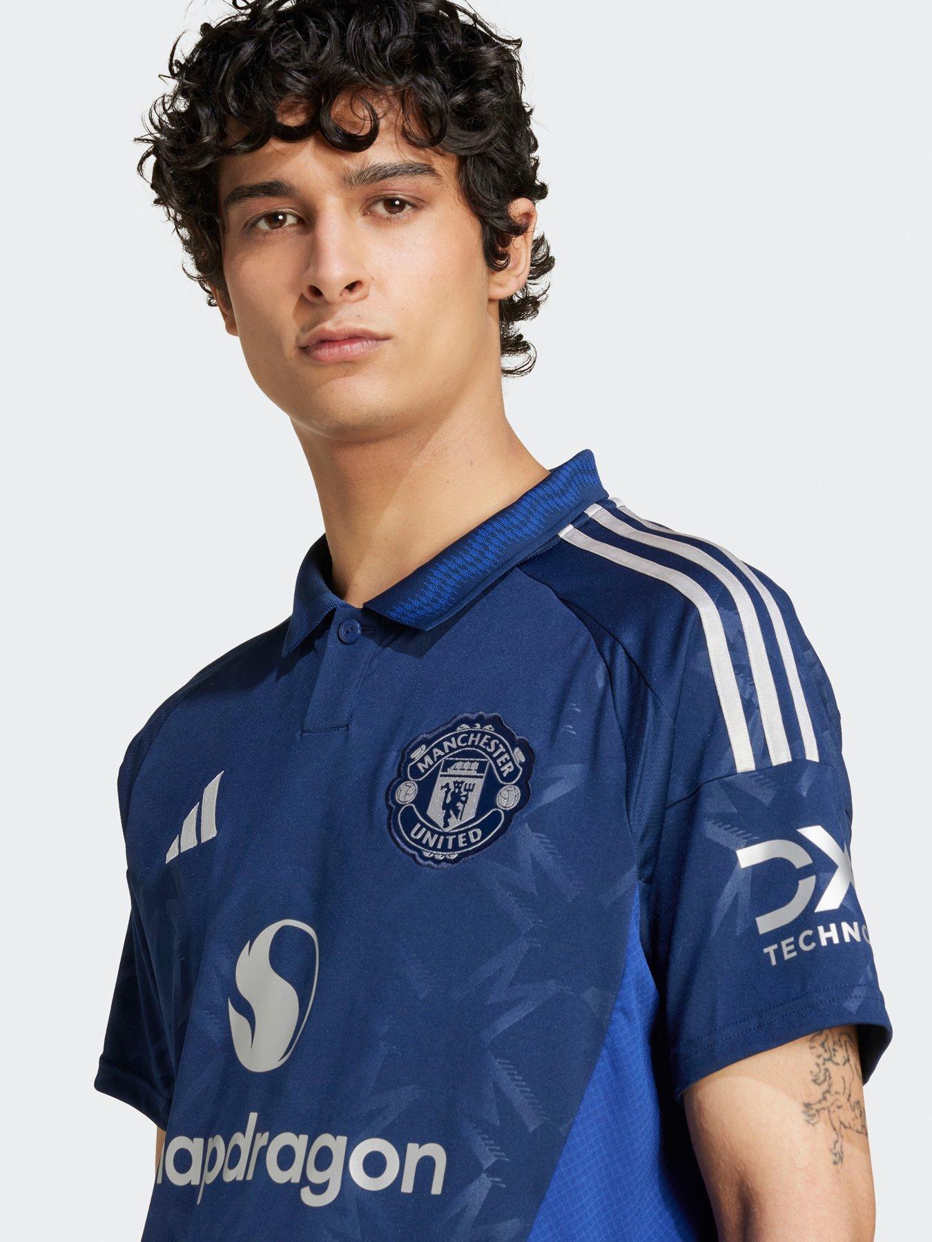 Image 5 of 5 of adidas Manchester United Mens 24/25 Away Stadium Replica Shirt -navy