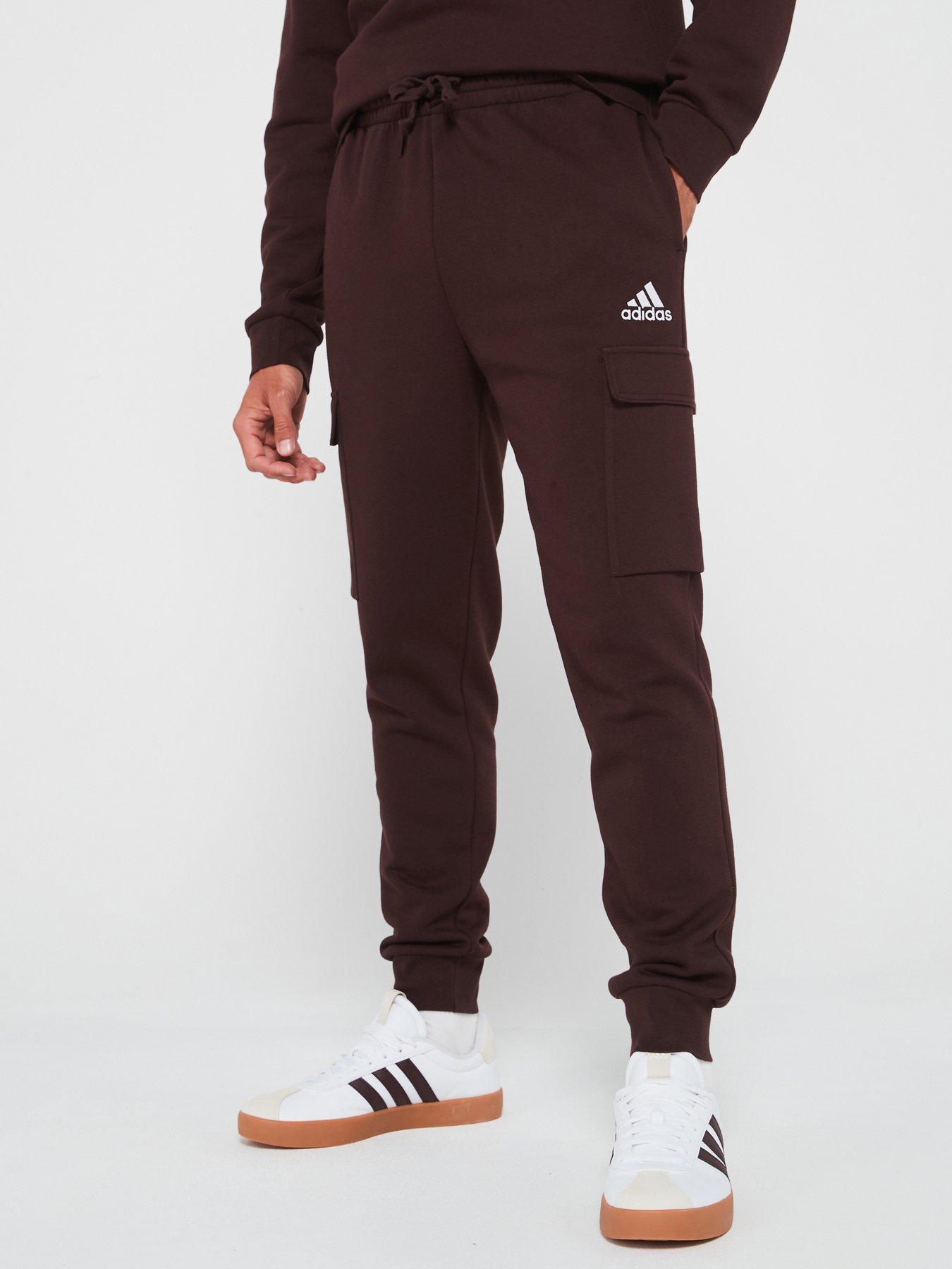 adidas-sportswear-mens-feelcozy-cargo-pant-brown