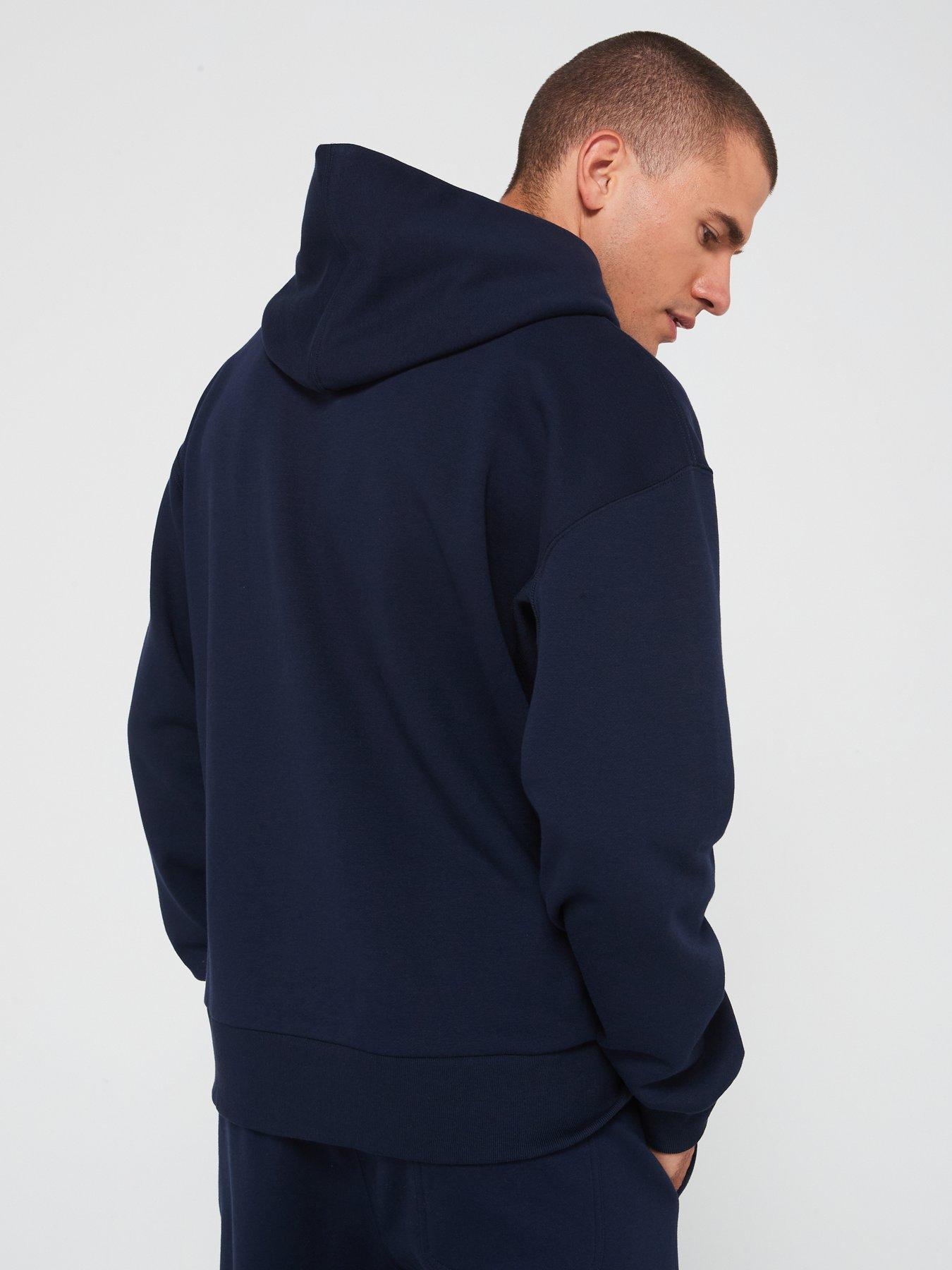 adidas-sportswear-mens-all-season-fleece-hoodie-navystillFront