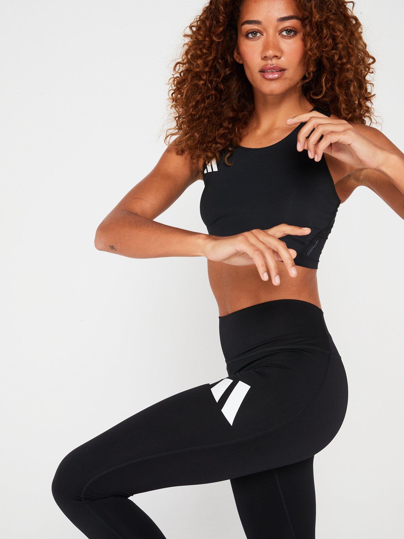 Image 5 of 6 of adidas Womens Running Adizero Crop Top - Black