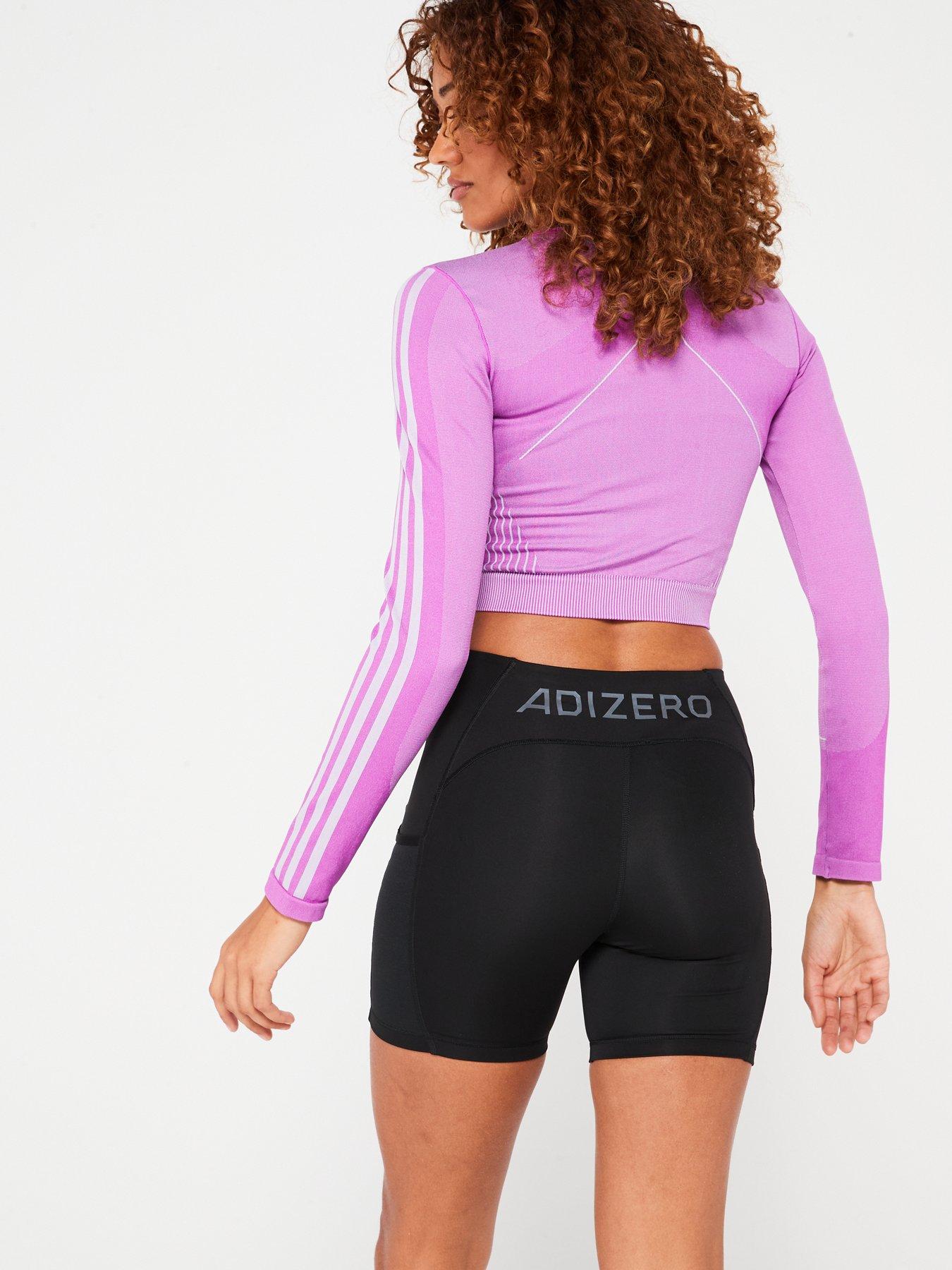 adidas-womens-training-knitted-long-sleeve-crop-top-purplestillFront