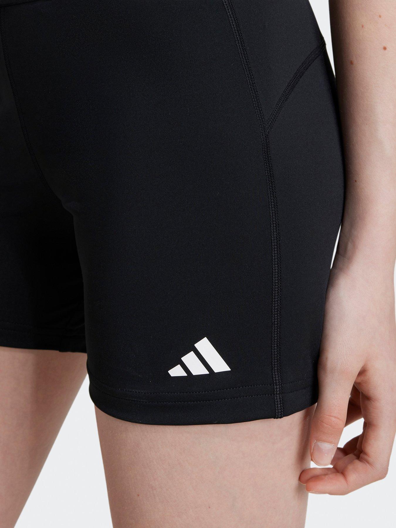 adidas-junior-girls-training-tech-fit-short-tights-blackdetail