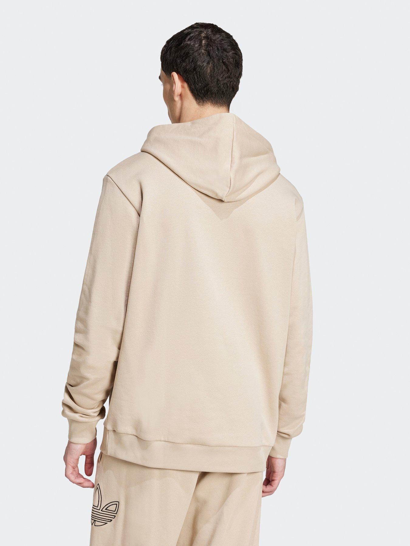 adidas-originals-mens-outline-hoodie-beigestillFront