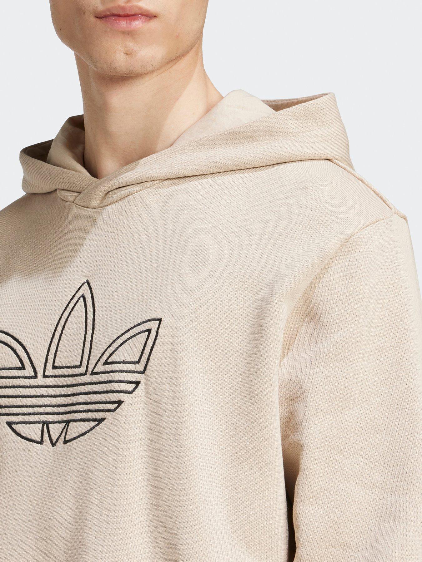 adidas-originals-mens-outline-hoodie-beigeoutfit