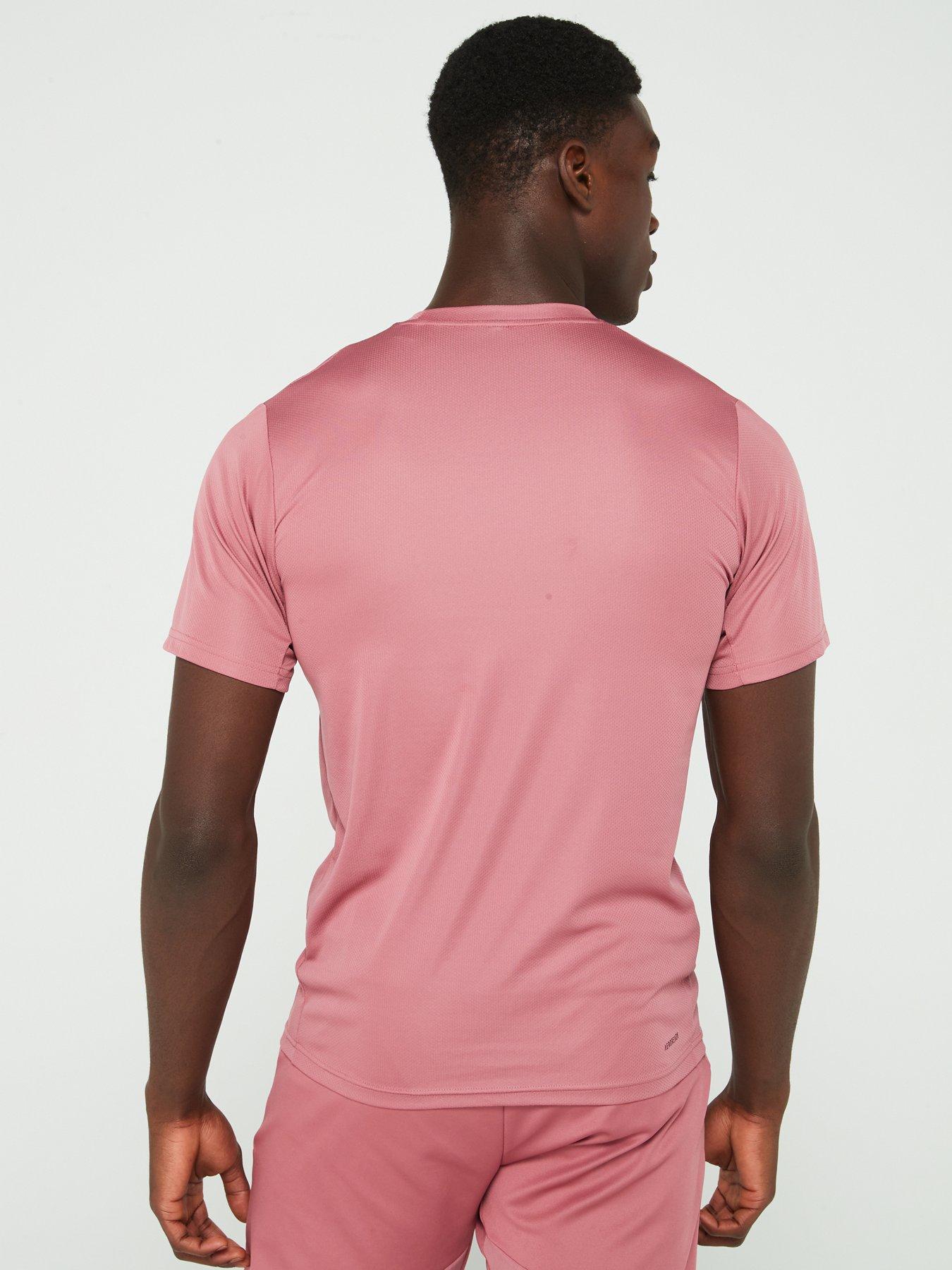 adidas-mens-train-essentials-t-shirt-dark-pinkstillFront