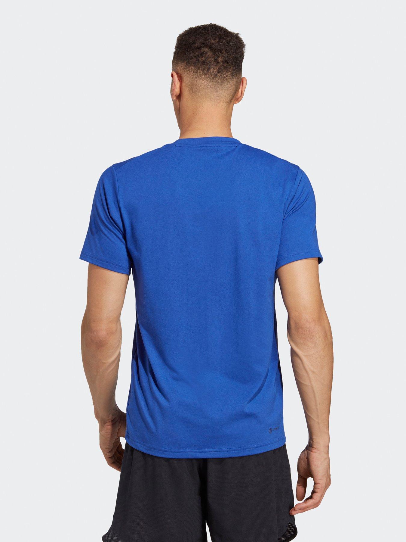 adidas-mens-train-essentials-t-shirt-bluestillFront