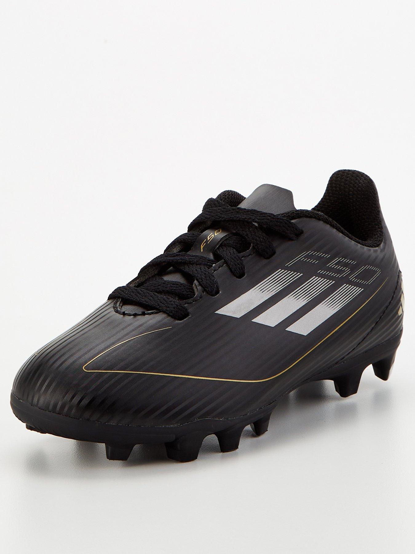 adidas-junior-f50-club-firm-ground-football-boot--blackgoldstillFront