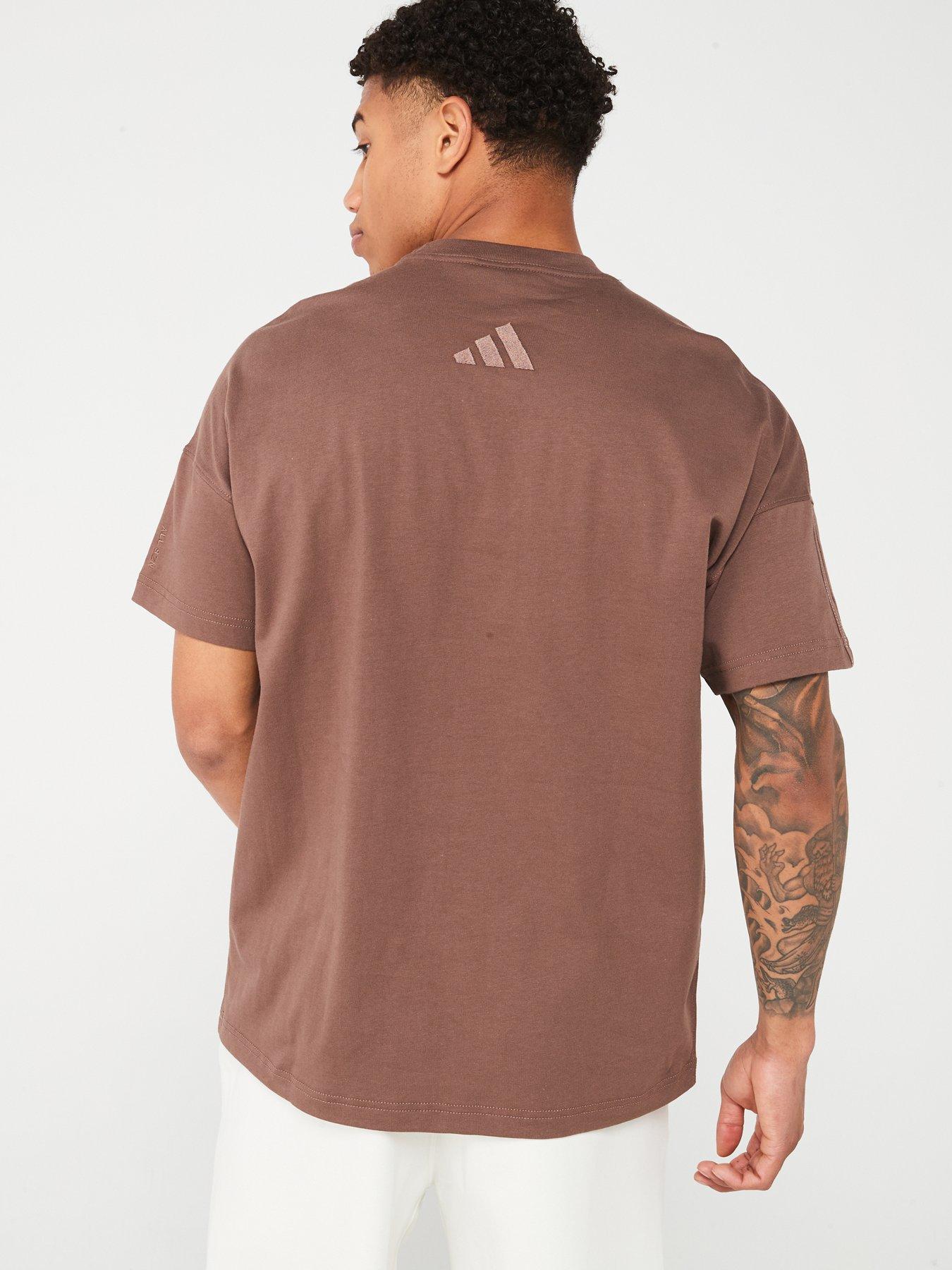 adidas-sportswear-mens-all-season-graphic-tee-dark-brownstillFront