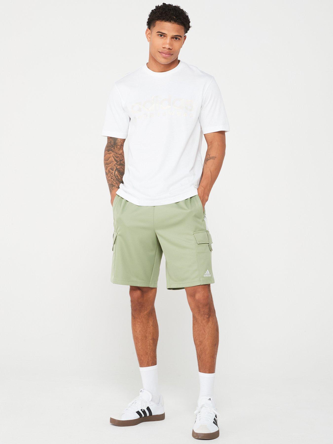 adidas-sportswear-mens-tiro-cargo-short-greenwhiteback