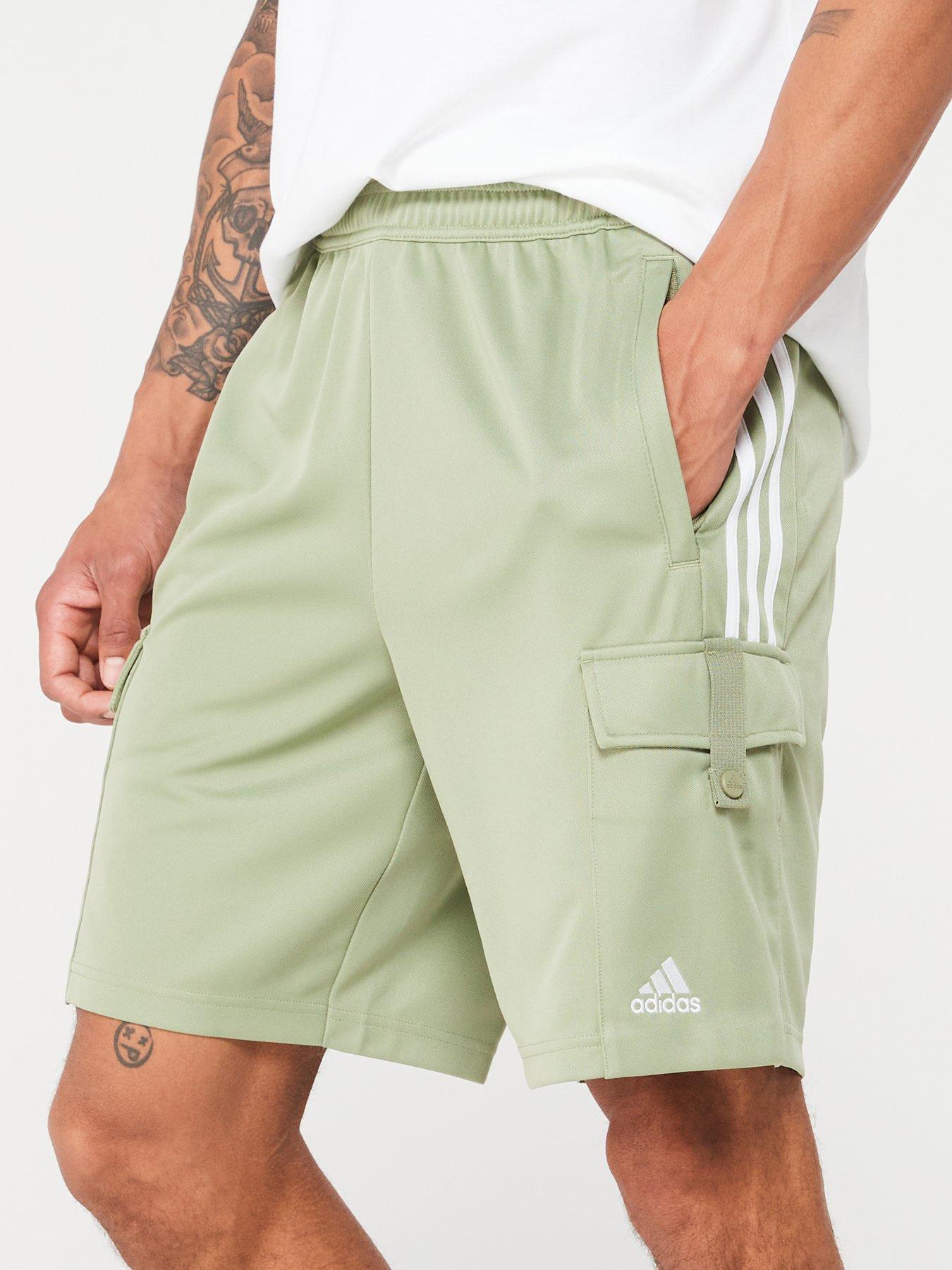 adidas-sportswear-mens-tiro-cargo-short-greenwhiteoutfit