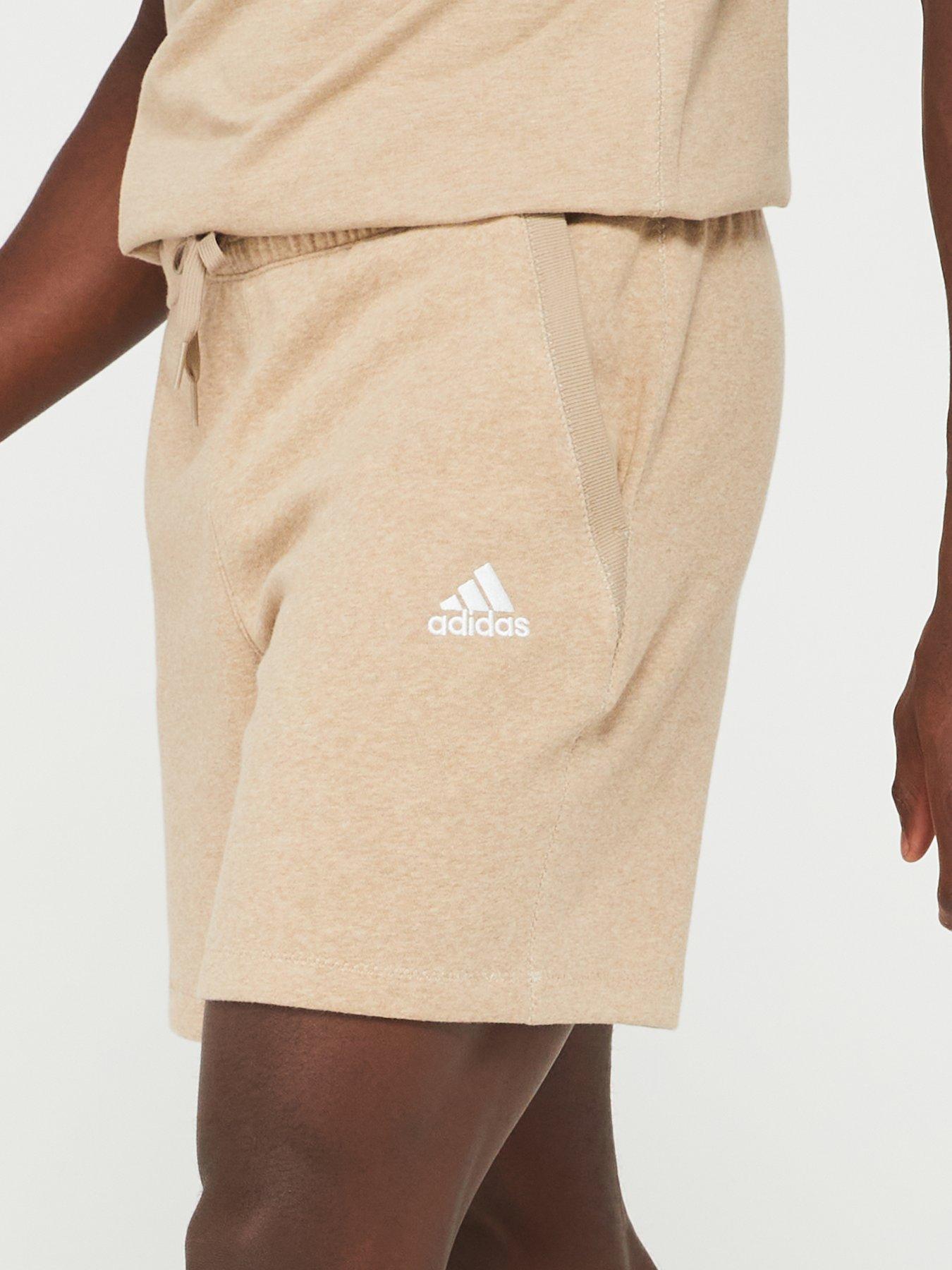 adidas-sportswear-mens-melange-short-brownoutfit