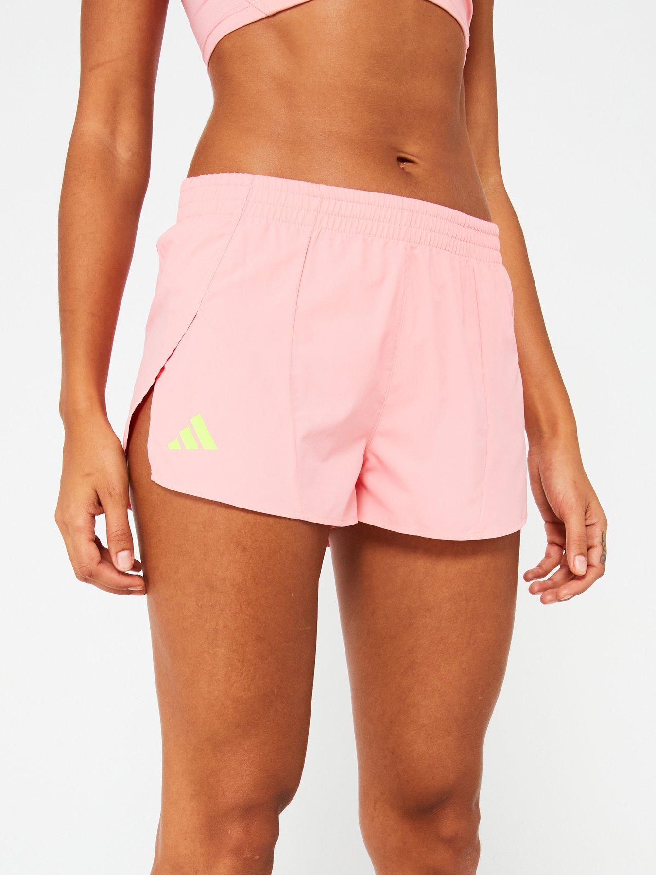 adidas-womens-running-adizero-split-shorts-pinkoutfit