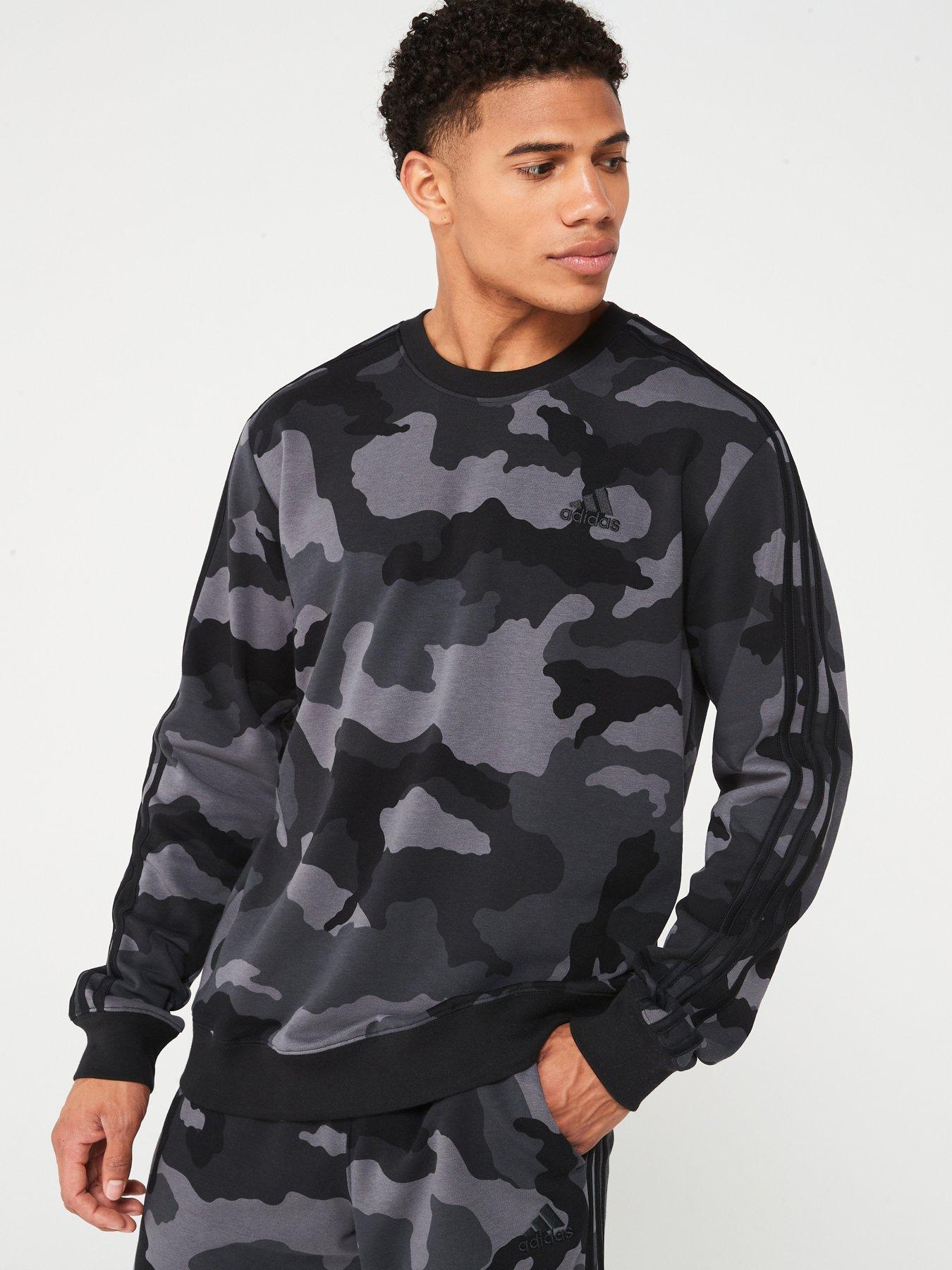 adidas Sportswear Mens Camo Crew Black Very Ireland